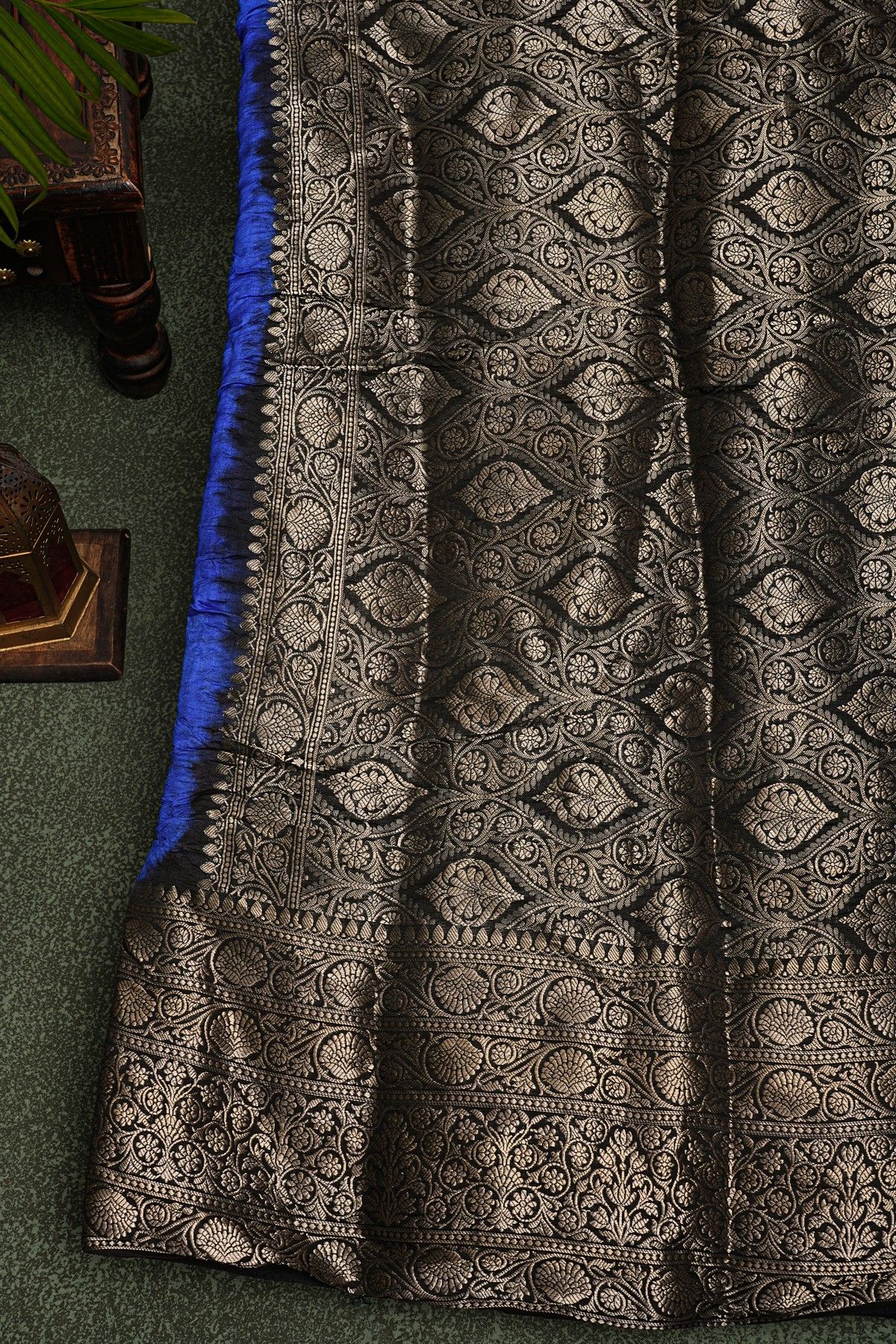 Bandhani Silk Blue Saree