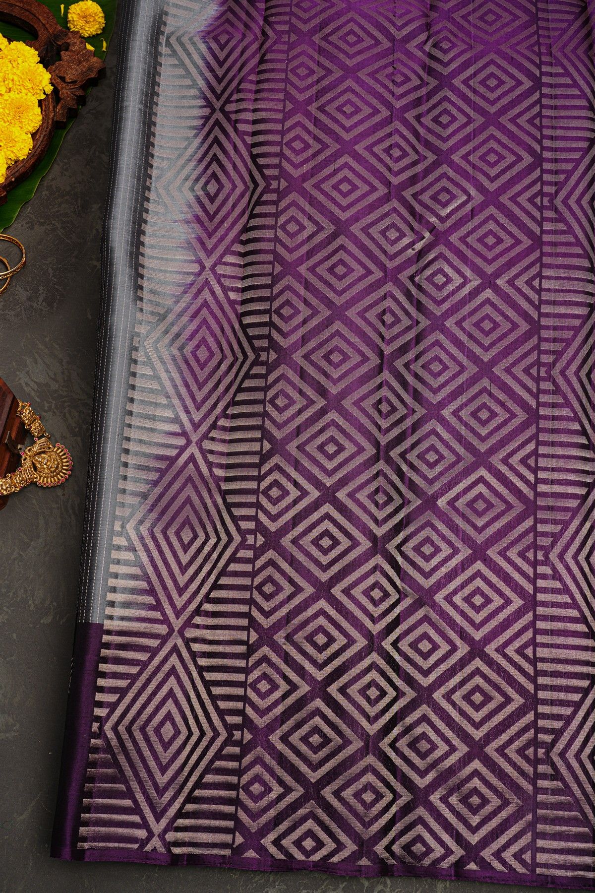 Coimbatore Soft Silk Grey Saree