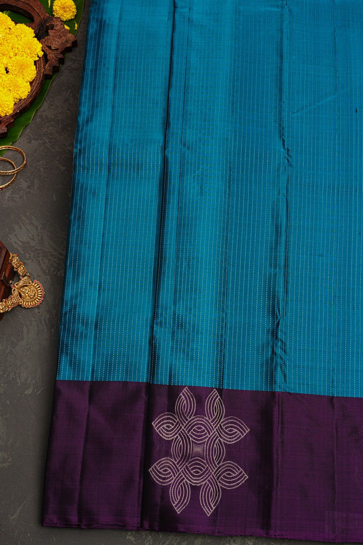 Coimbatore Soft Silk Blue Saree