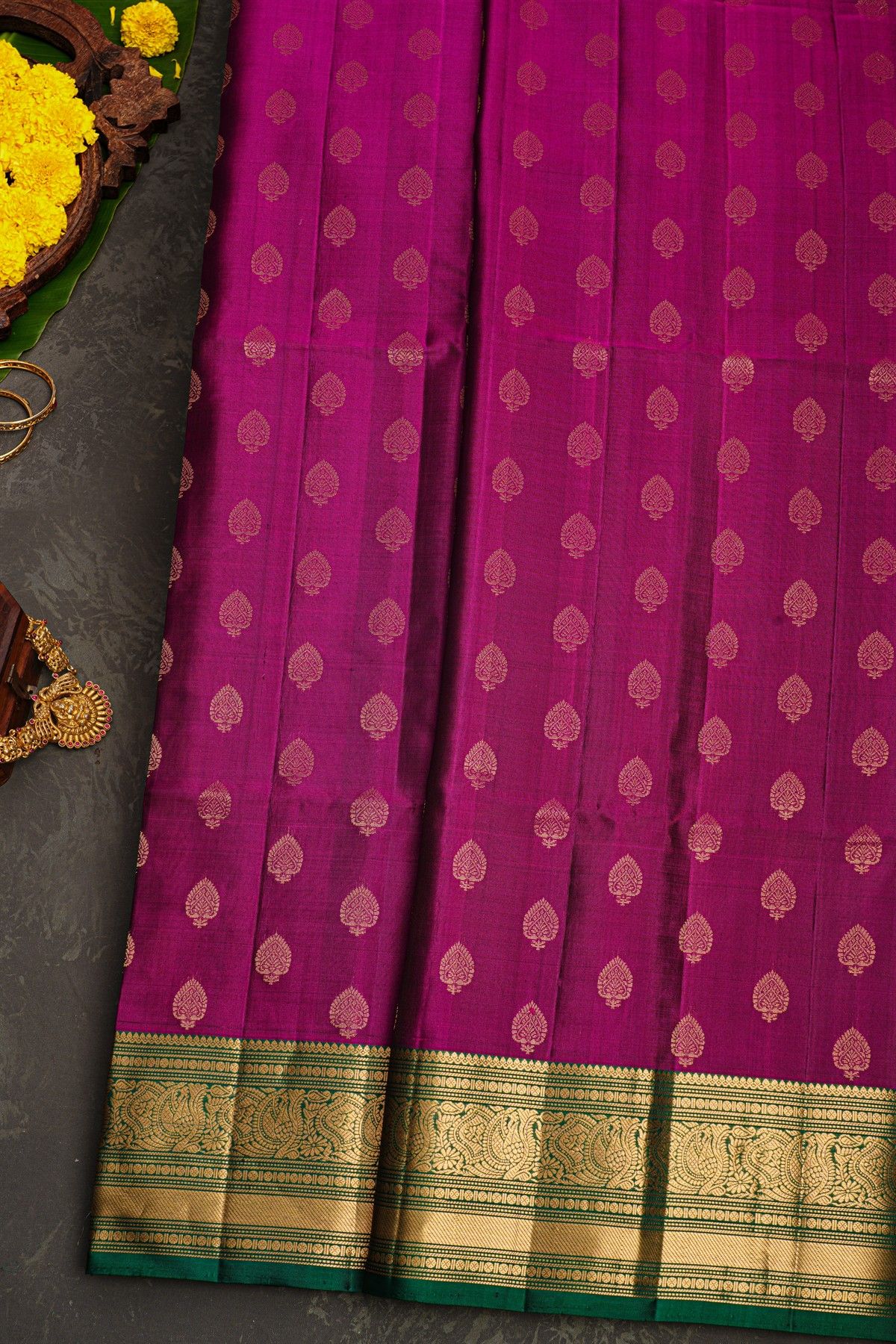 Coimbatore Soft Silk Magenta Saree
