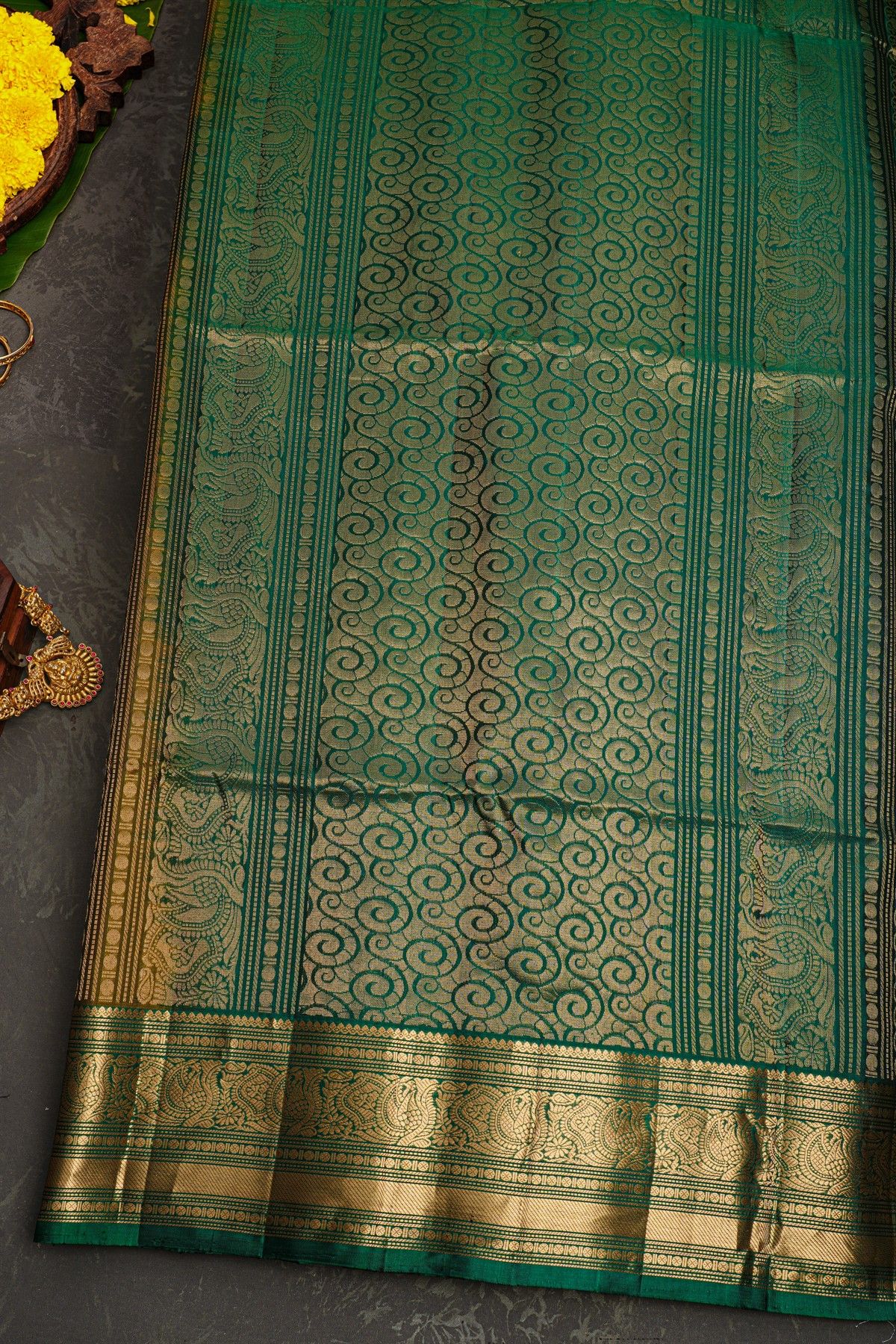 Coimbatore Soft Silk Mehendi Green Saree