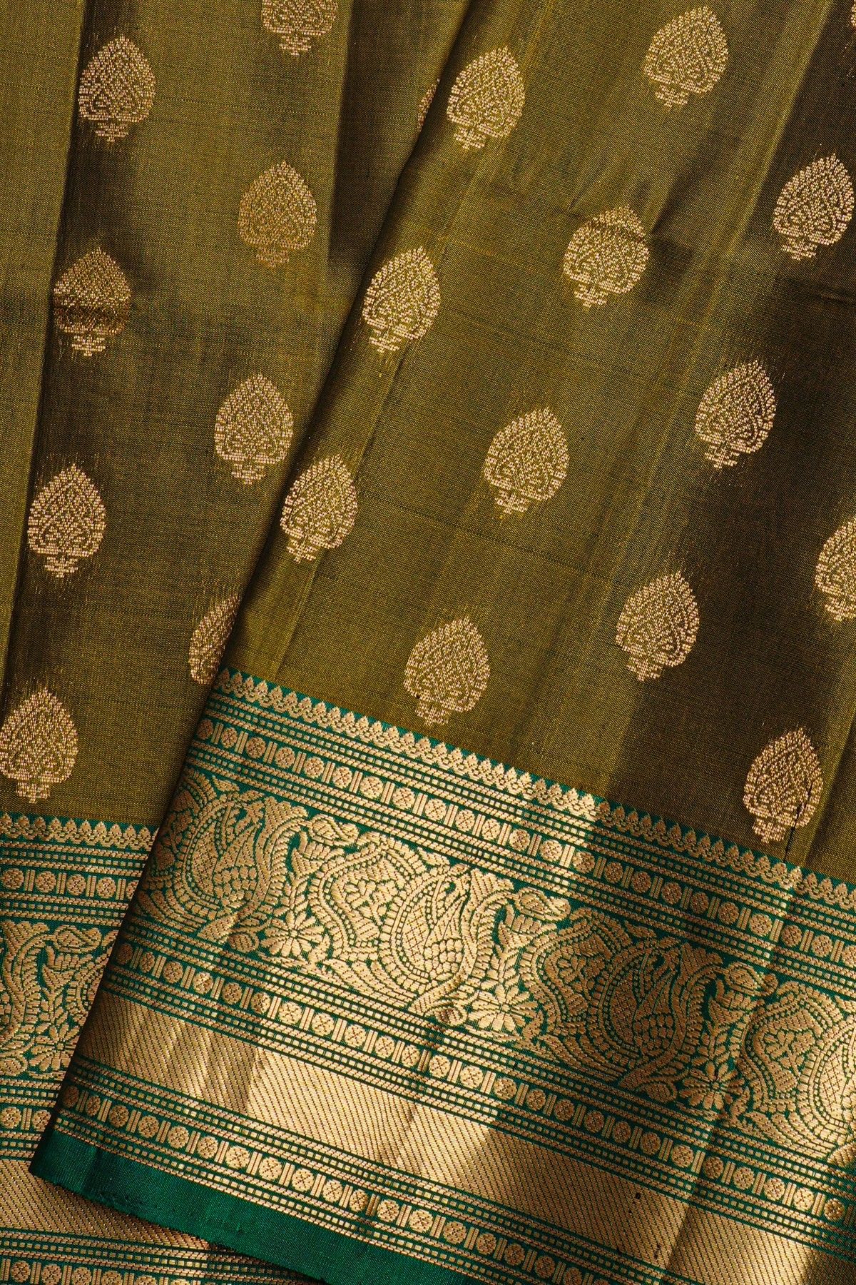 Coimbatore Soft Silk Mehendi Green Saree