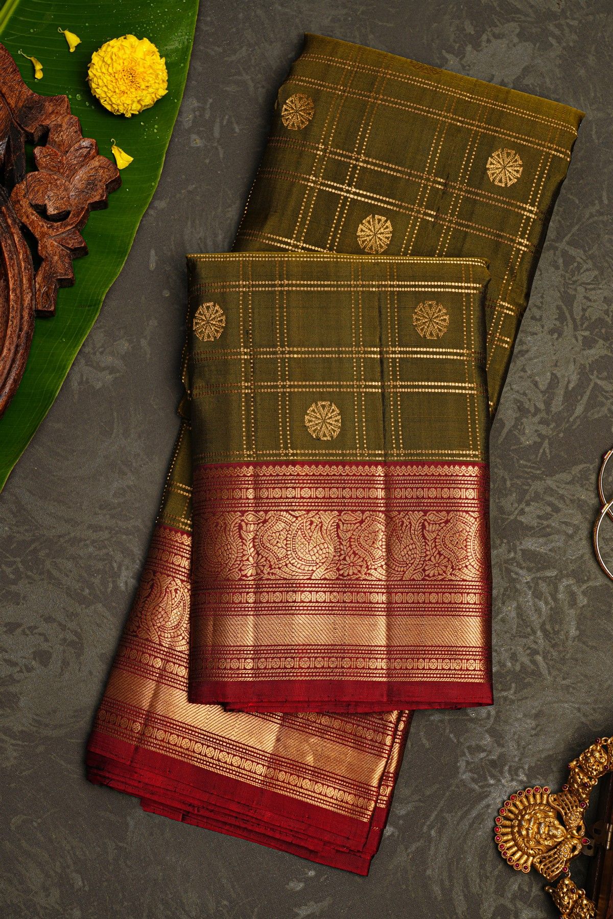 Coimbatore Soft Silk Mehendi Green Saree