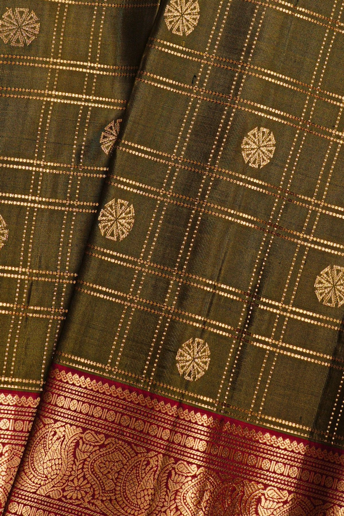 Coimbatore Soft Silk Mehendi Green Saree