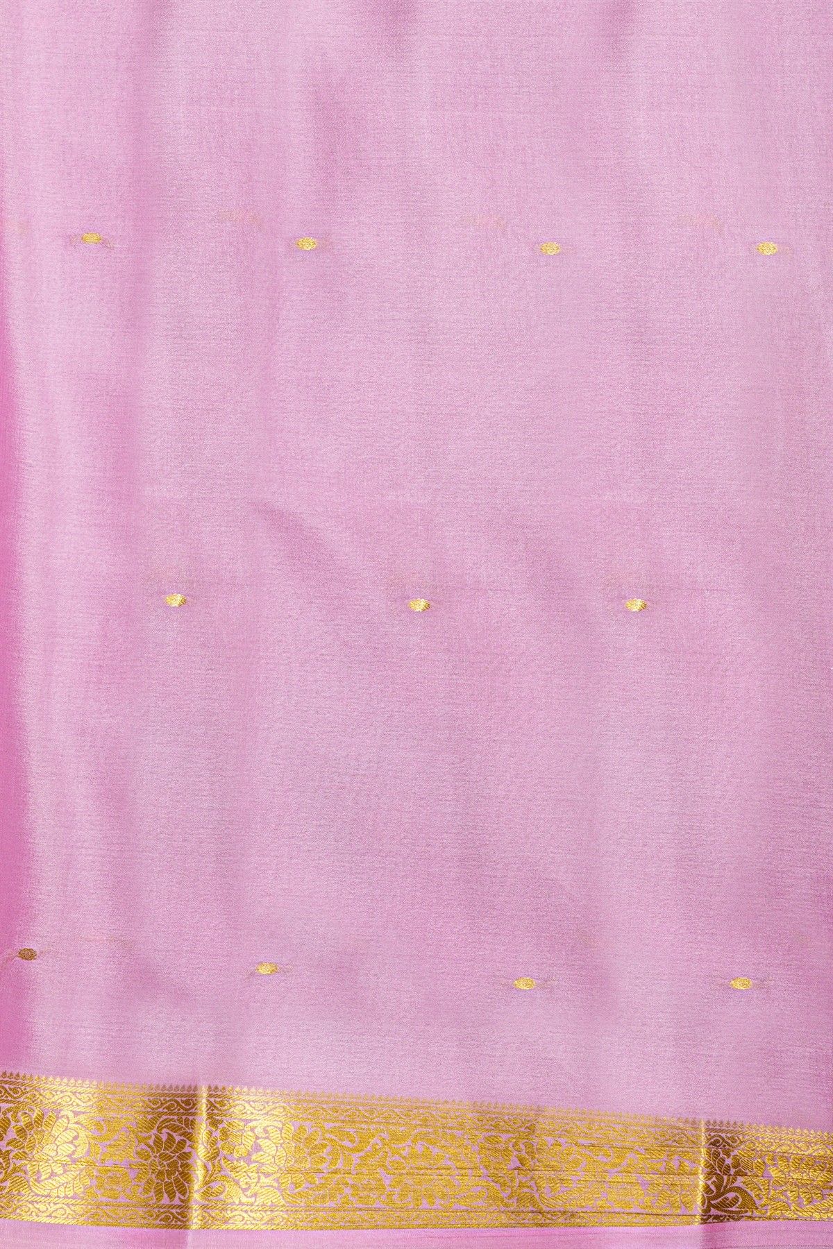 Mysore Crepe Bottle Green Saree