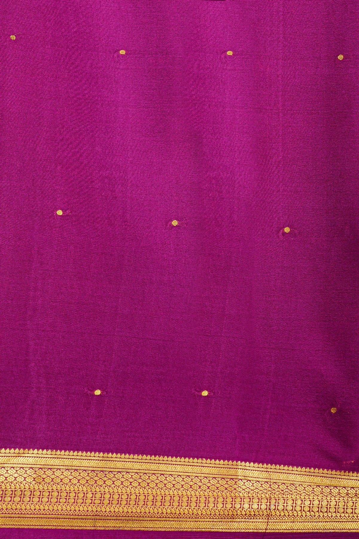 Mysore Crepe Bottle Green Saree