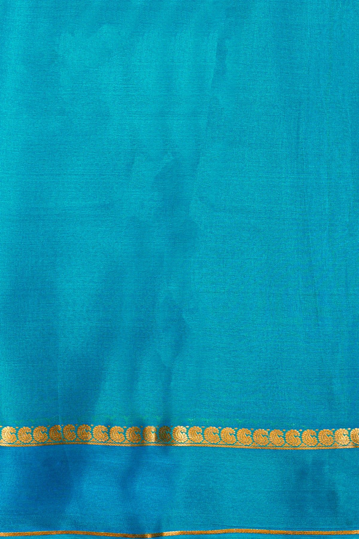 Mysore Crepe Royal Blue Saree