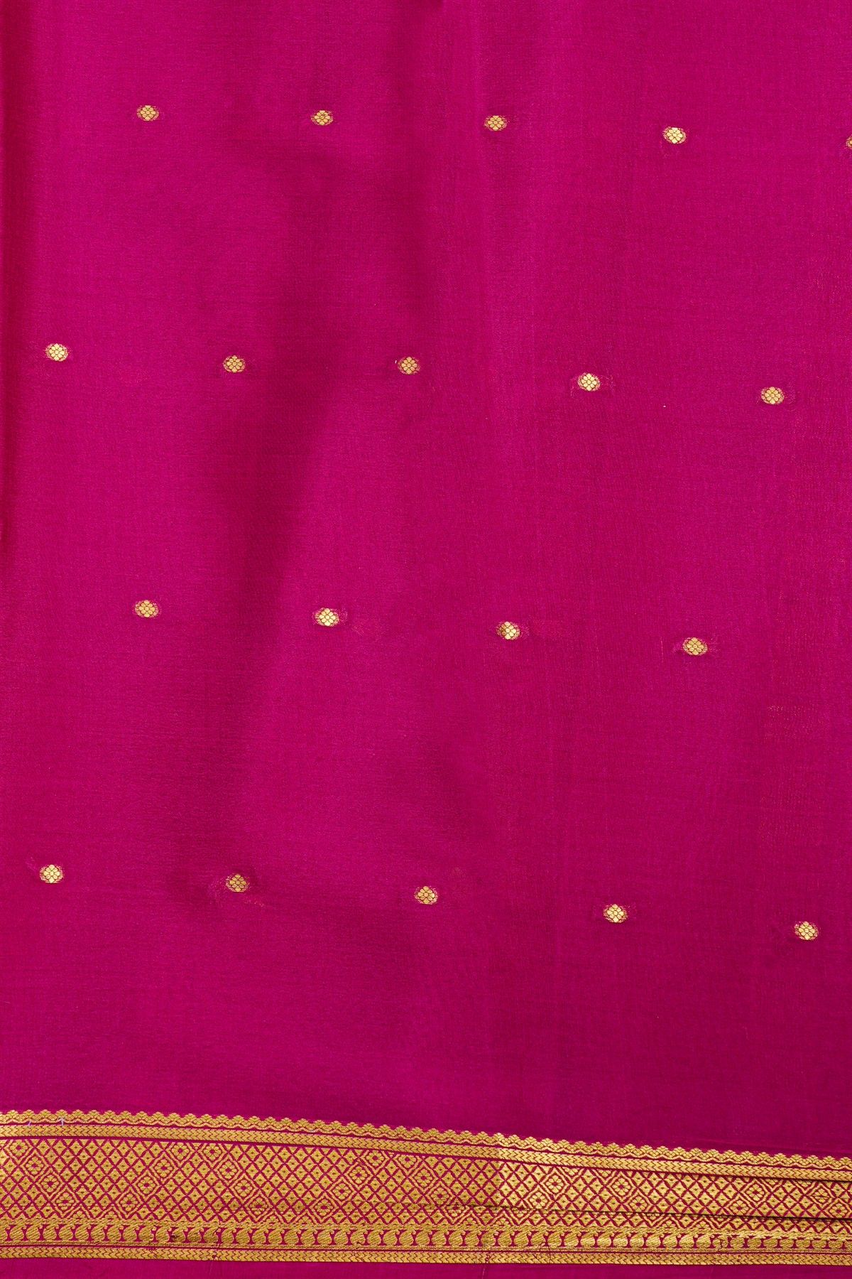 Mysore Crepe Green Saree