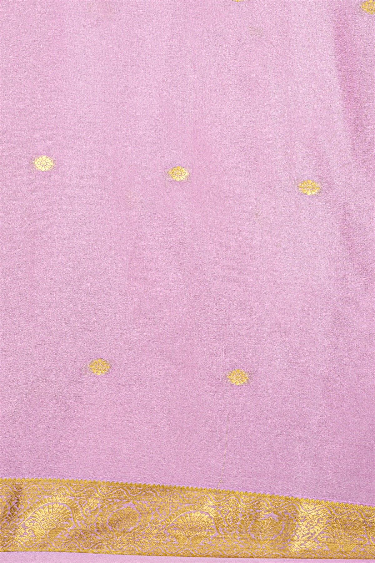 Mysore Crepe Maroon Saree