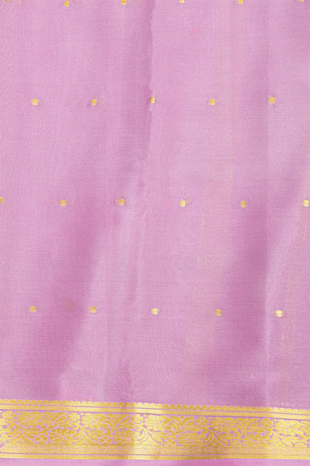 Mysore Crepe Bottle Green Saree