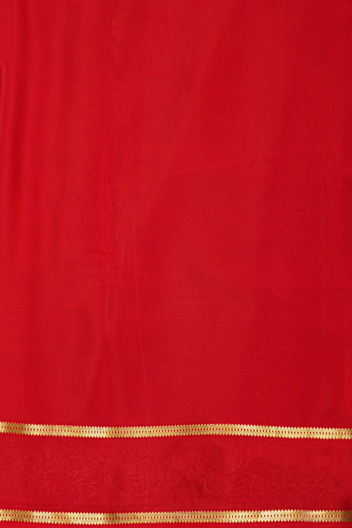 Mysore Crepe Bottle Green Saree