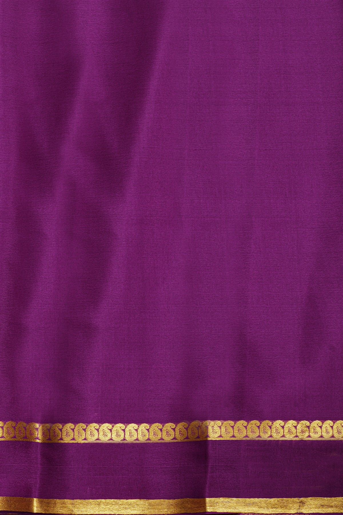 Mysore Crepe Mehendi Green Saree