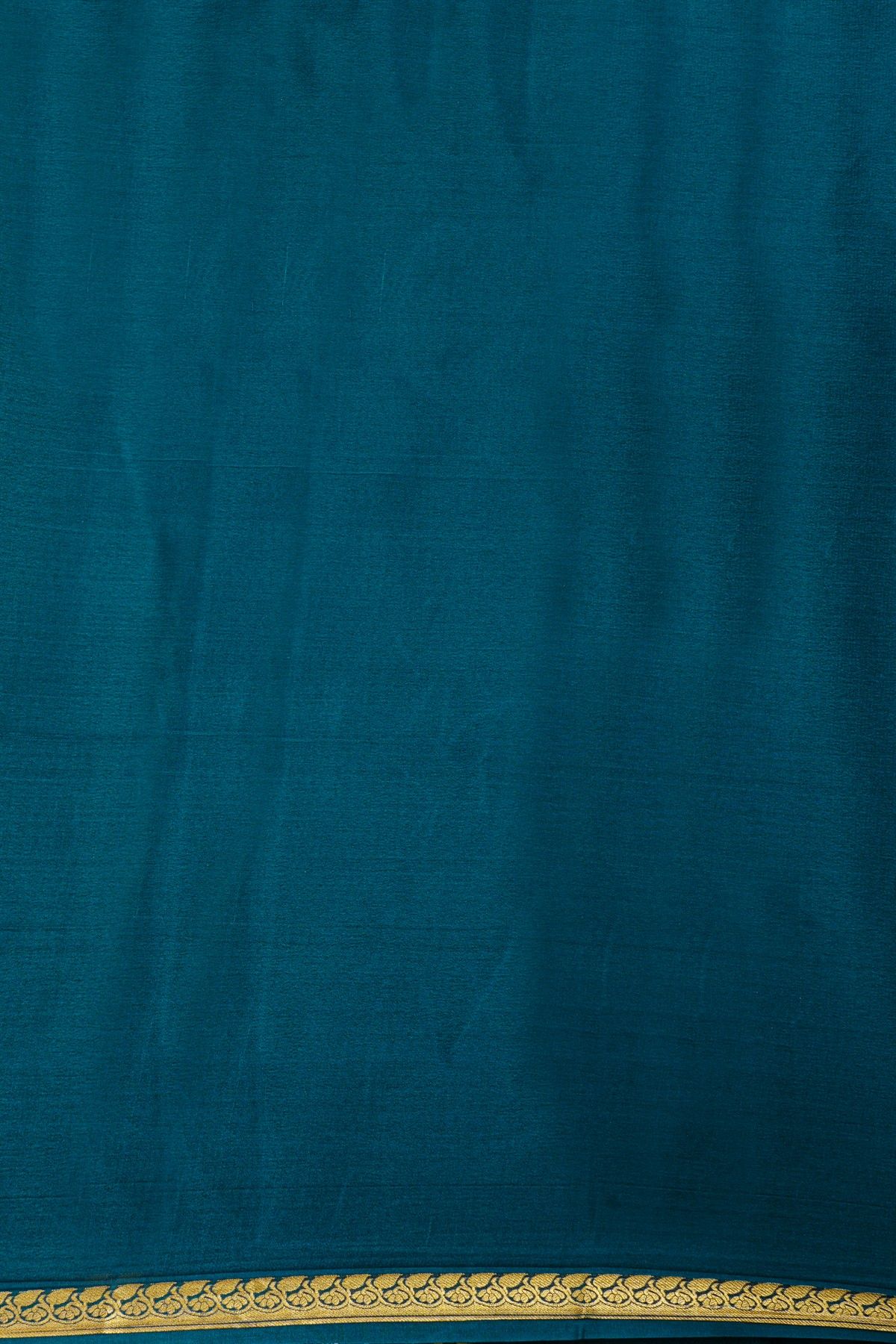 Mysore Crepe Navy Blue Saree