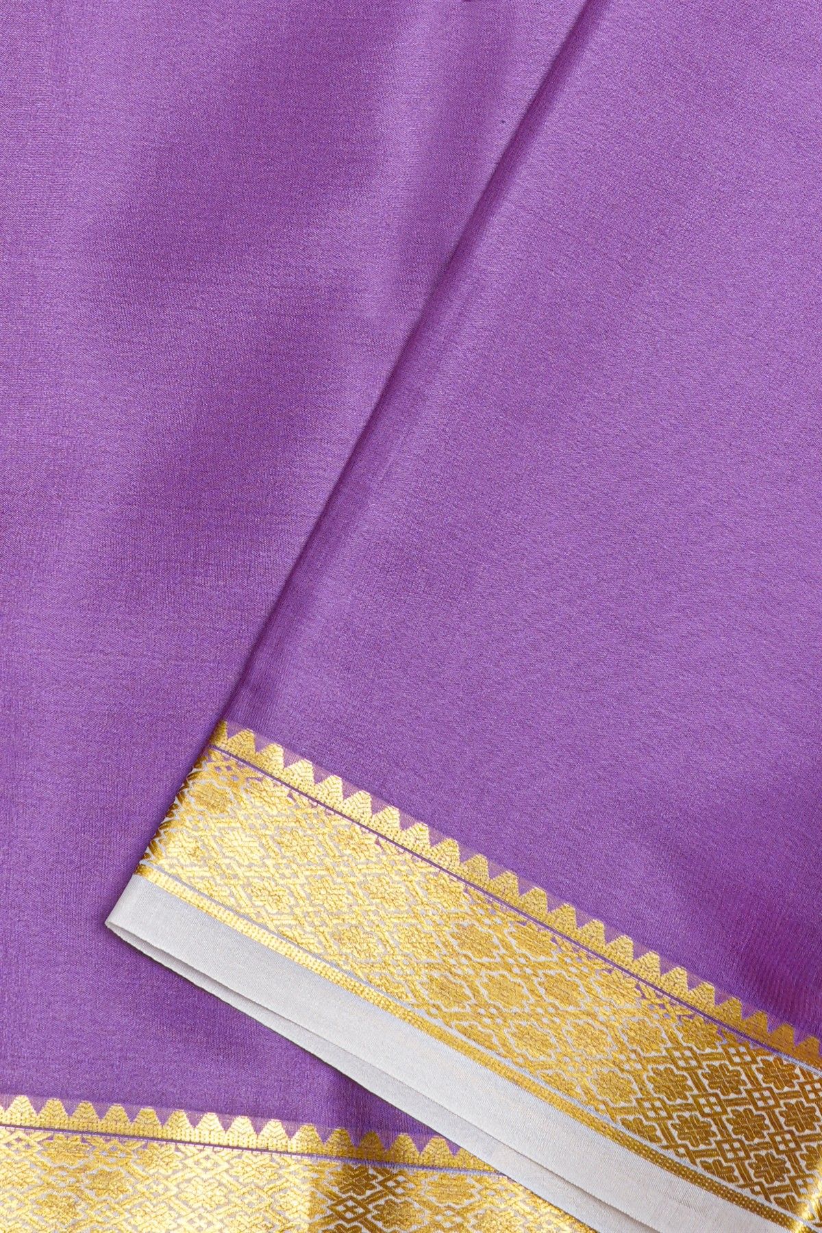 Mysore Crepe Lilac Saree