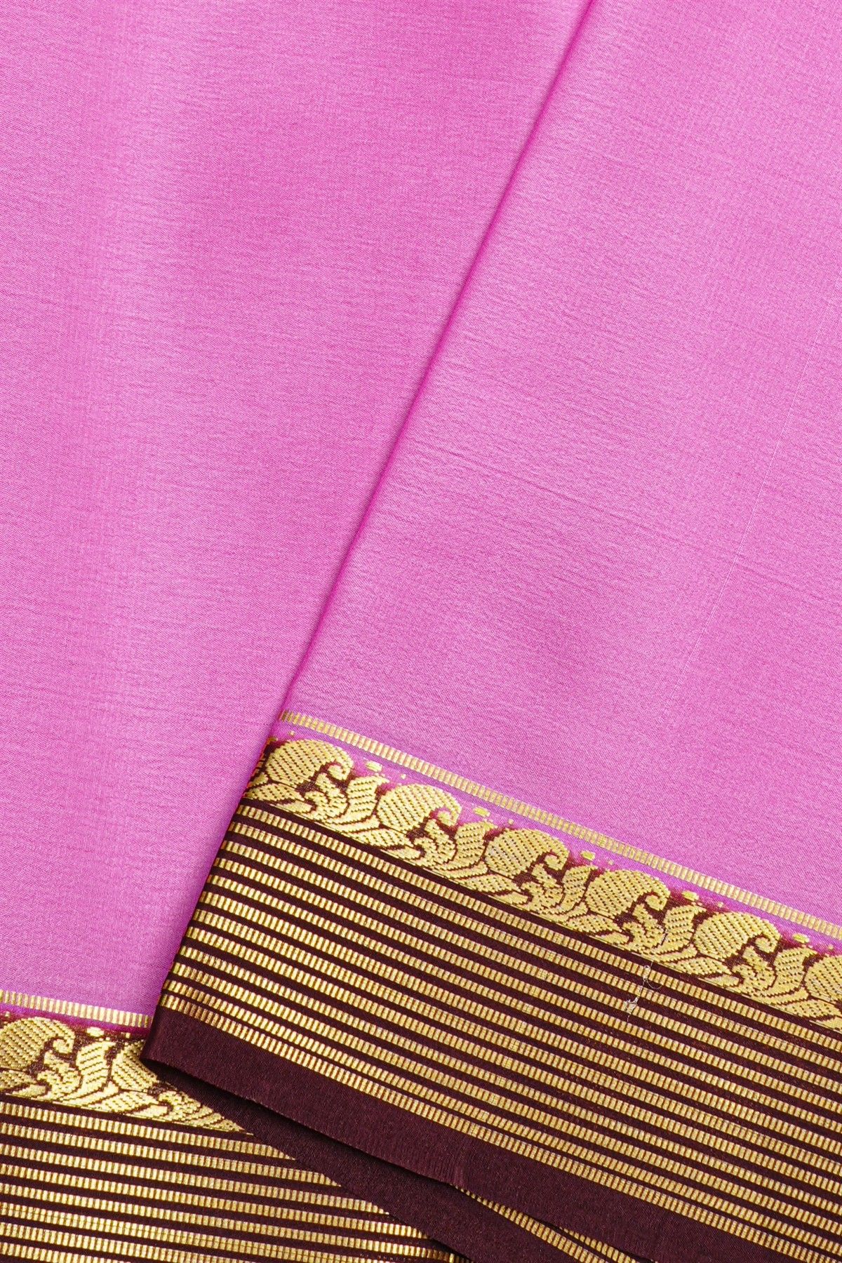 Mysore Crepe Pink Saree