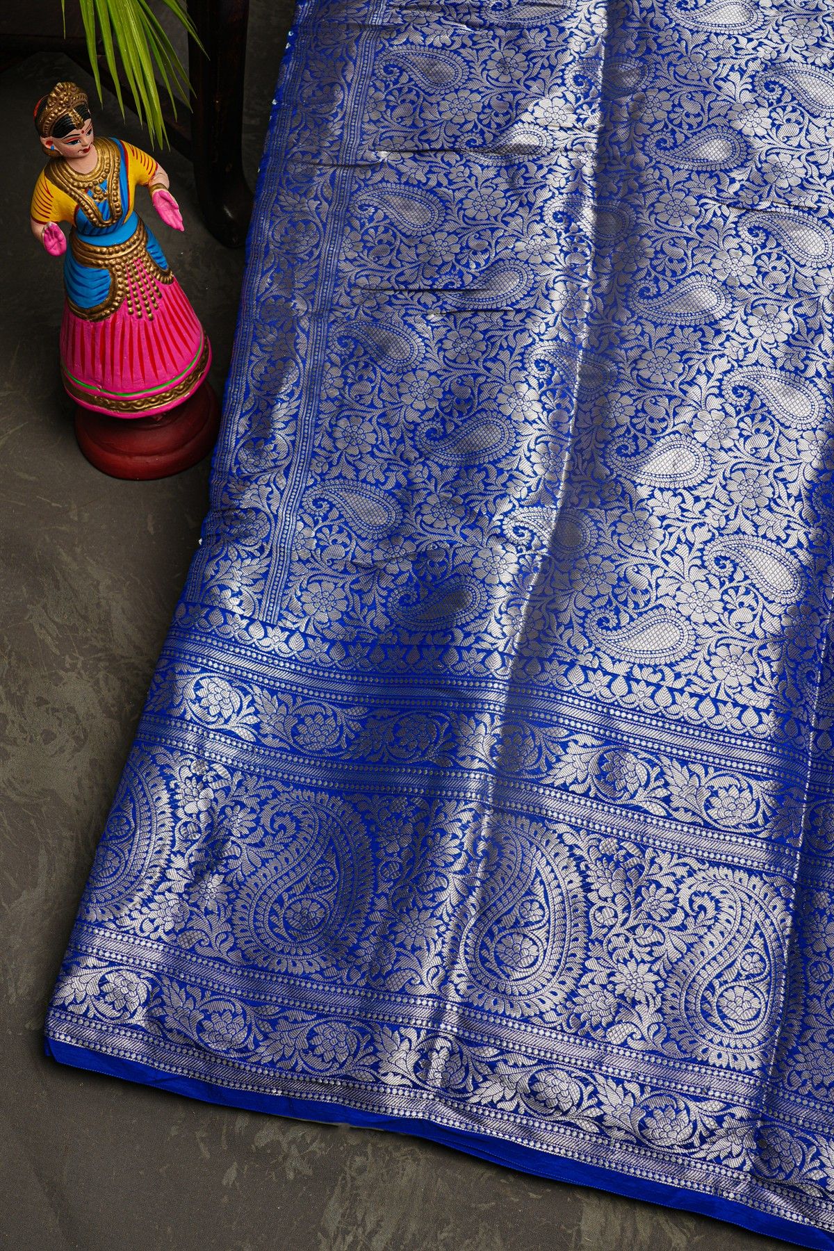 Bandhani Silk Blue Saree