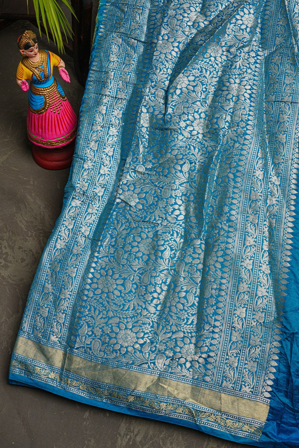 Bandhani Silk Beige Saree