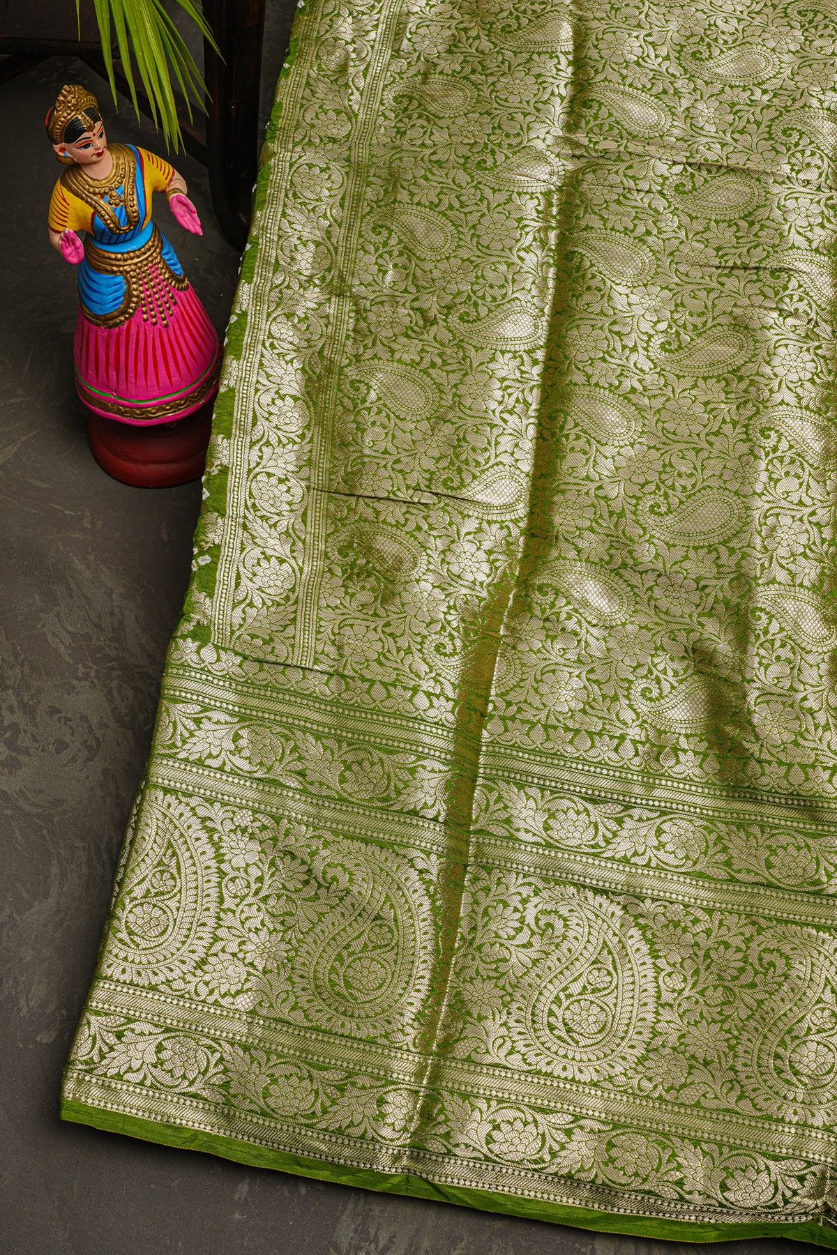 Bandhani Silk Mustard Saree