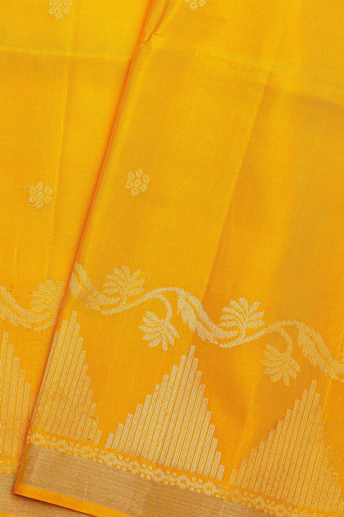Coimbatore Soft Silk Mustard Saree
