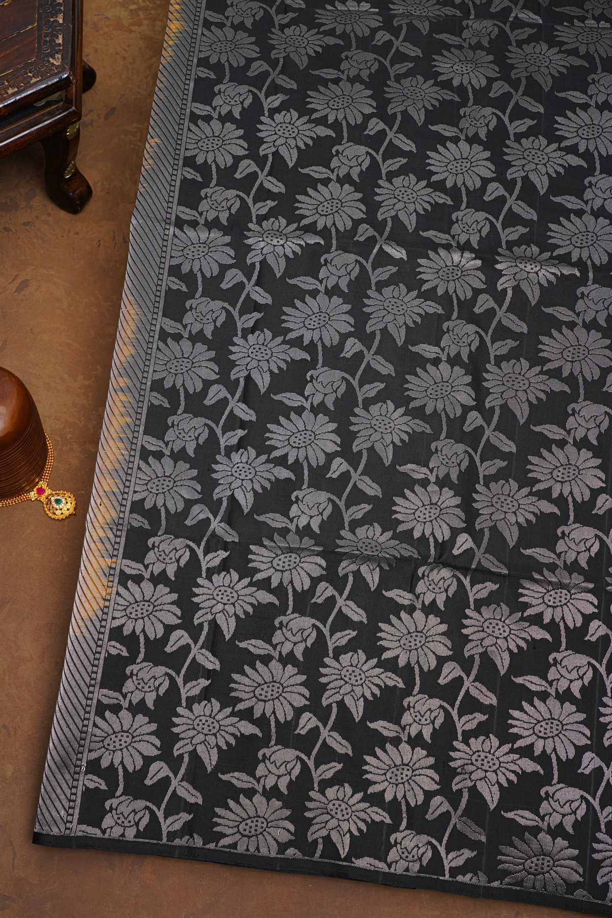 Coimbatore Soft Silk Mustard Saree