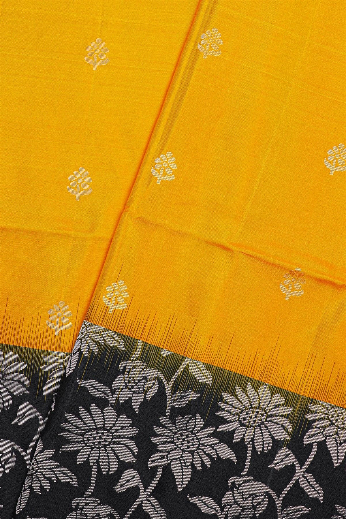 Coimbatore Soft Silk Mustard Saree
