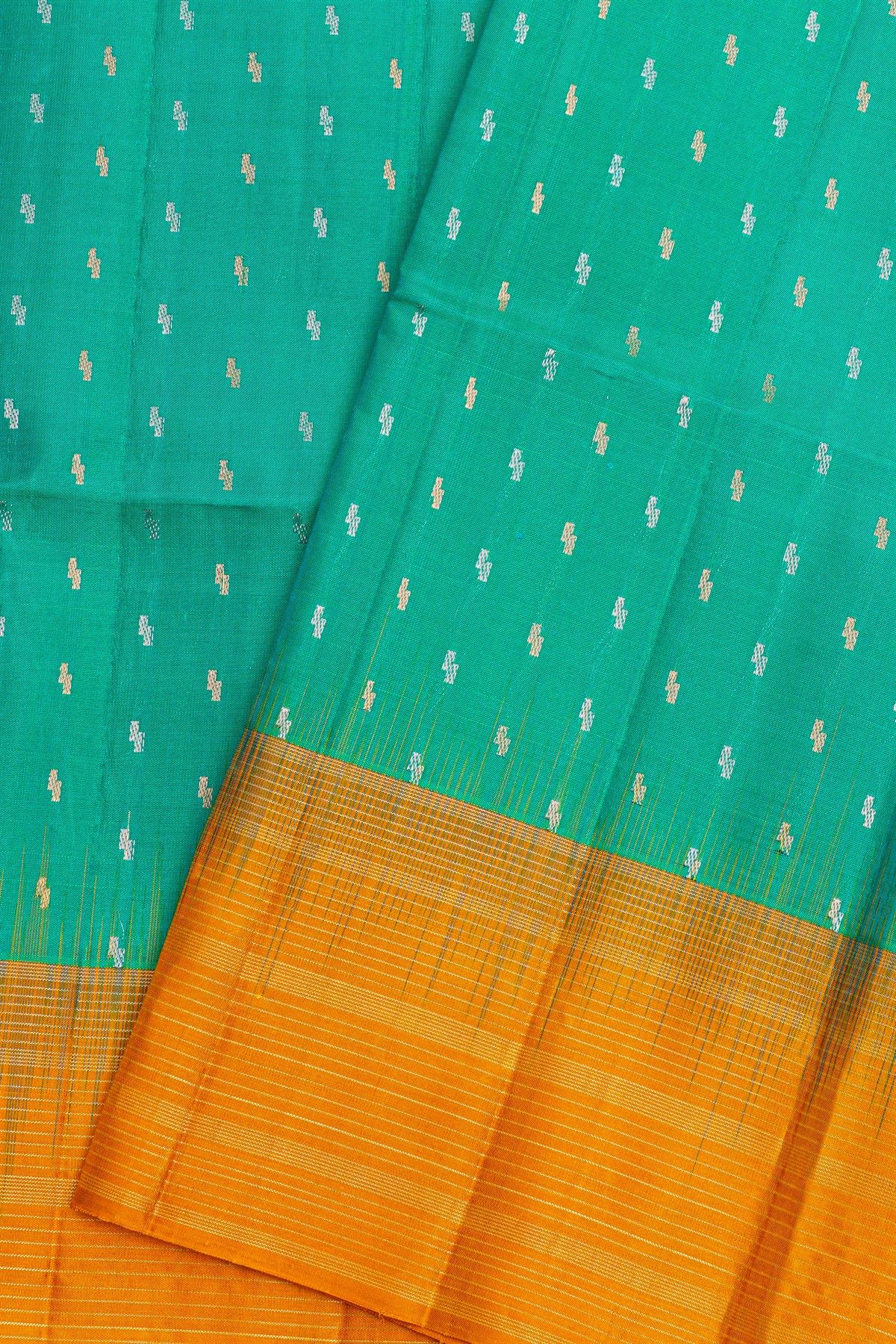 Coimbatore Soft Silk Sea Green Saree