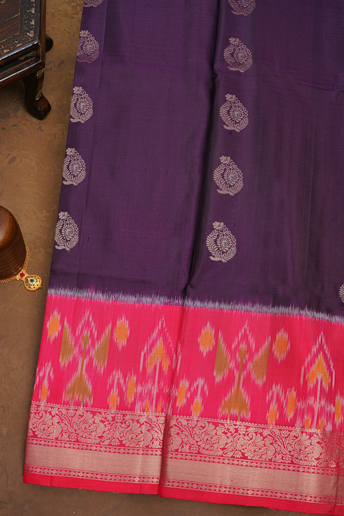 Coimbatore Soft Silk Navy Blue Saree