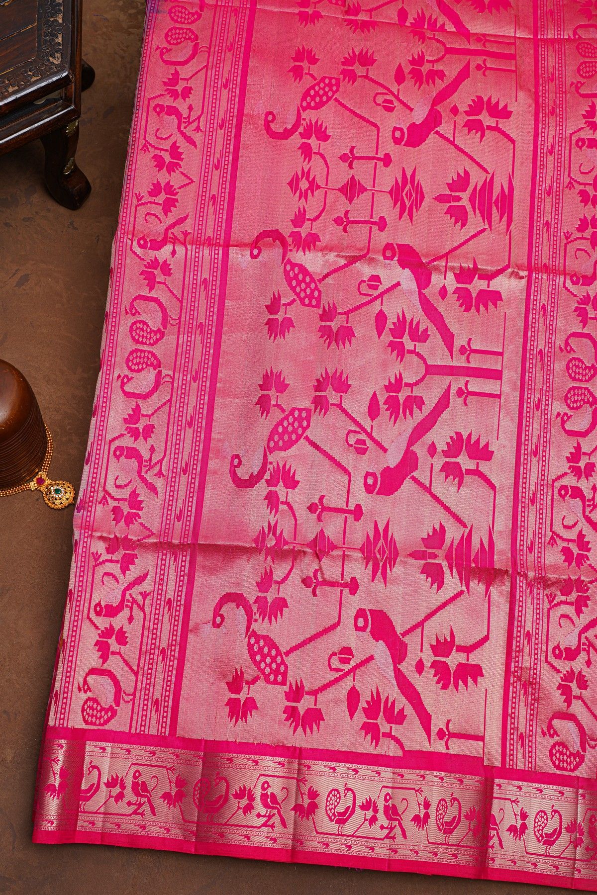 Coimbatore Soft Silk Navy Blue Saree