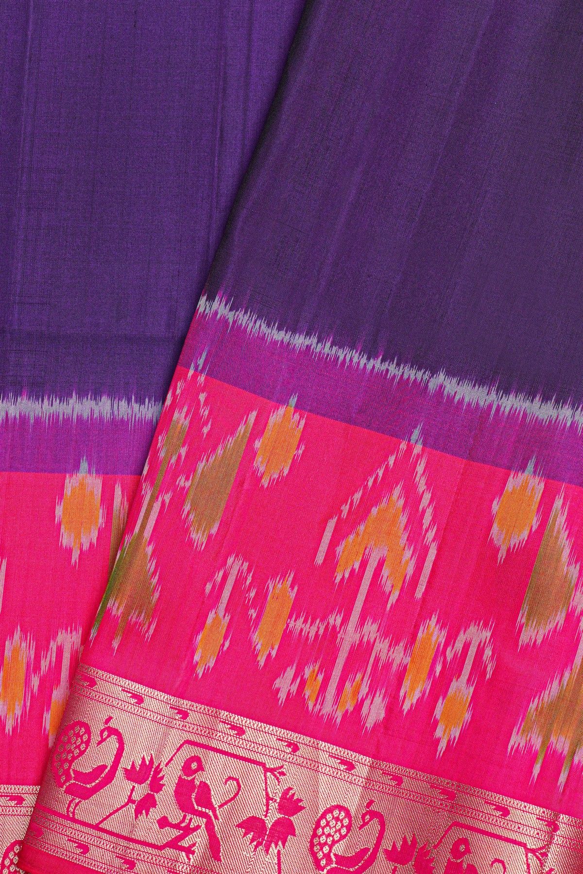 Coimbatore Soft Silk Navy Blue Saree