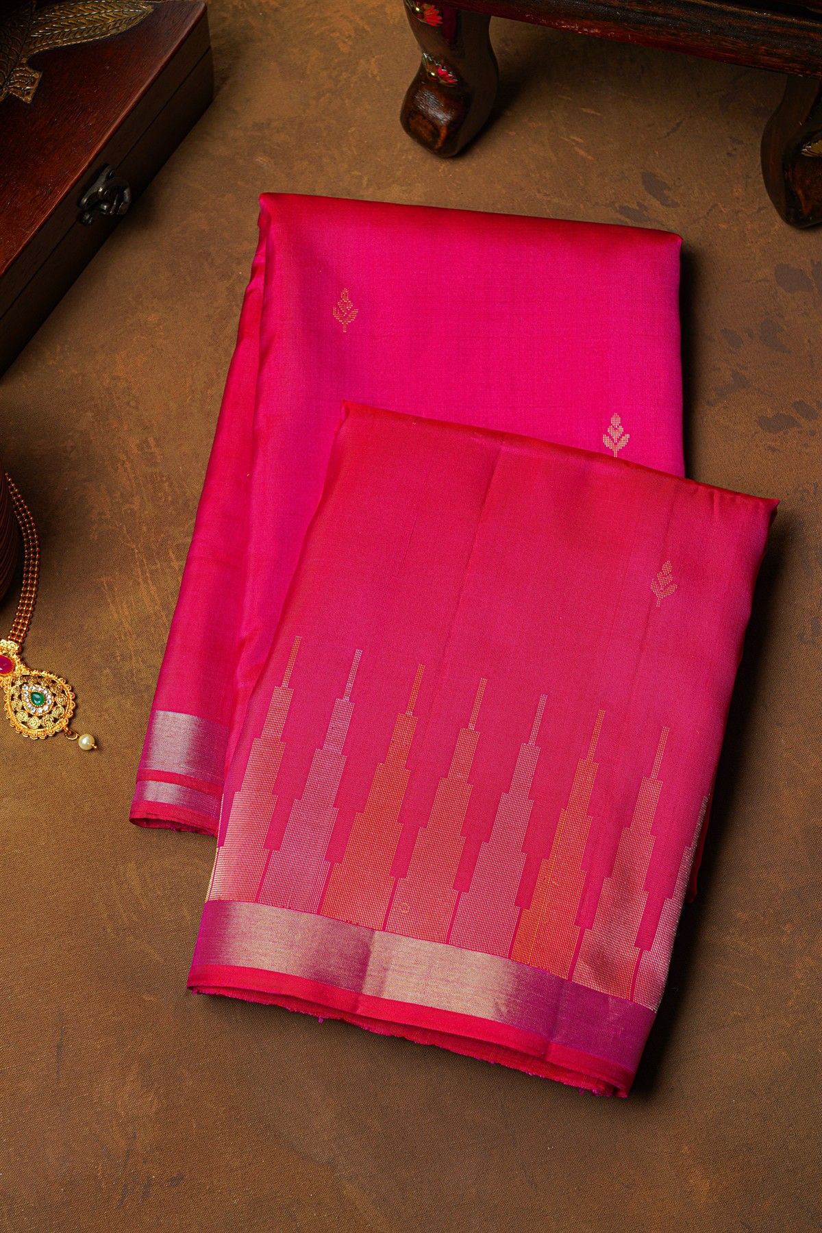 Coimbatore Soft Silk Pink Saree