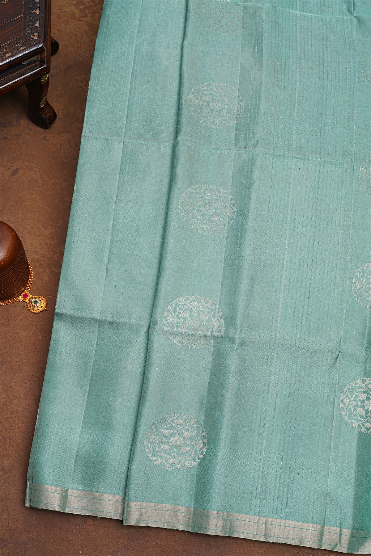 Coimbatore Soft Silk Sea Blue Saree