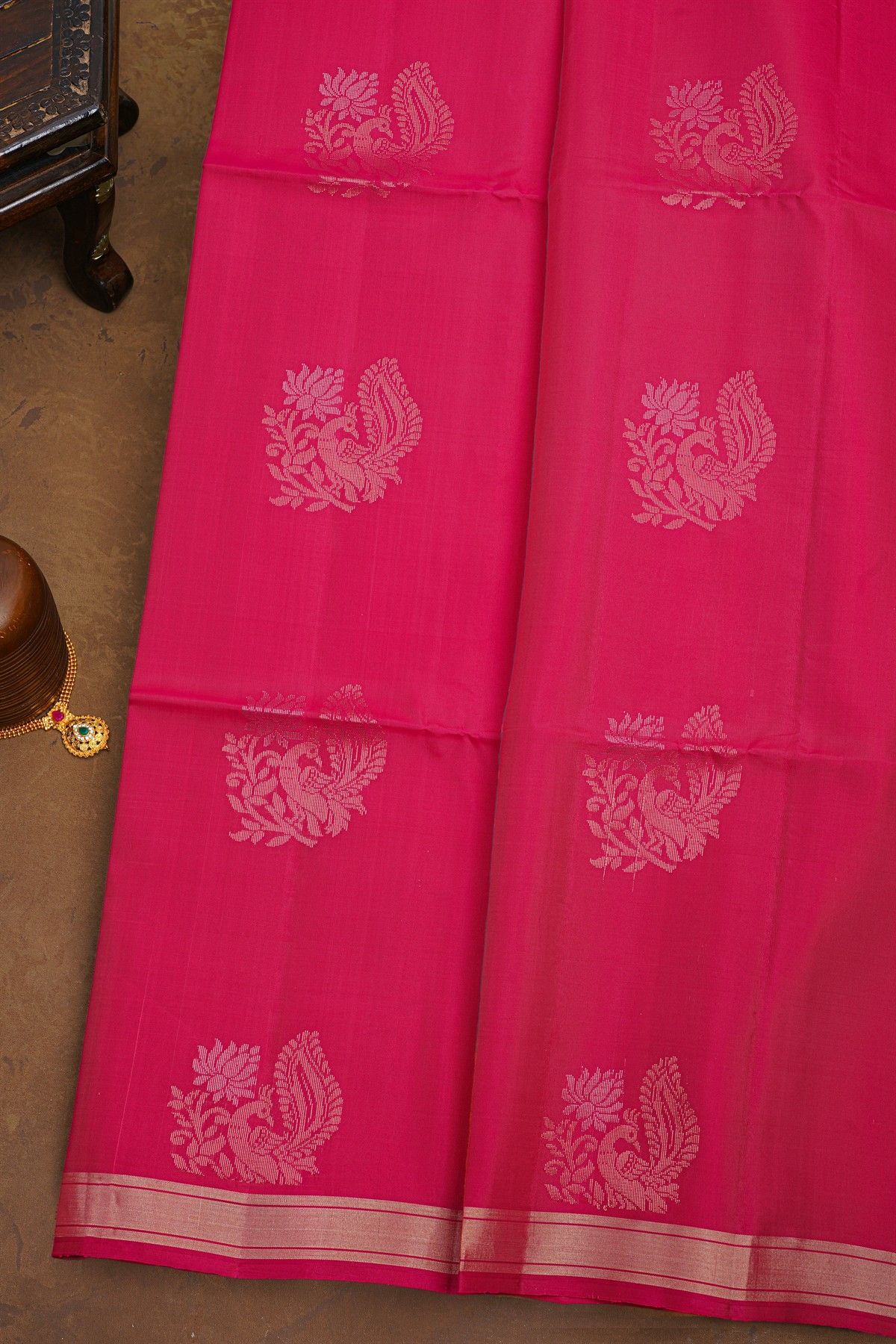 Coimbatore Soft Silk Pink Saree