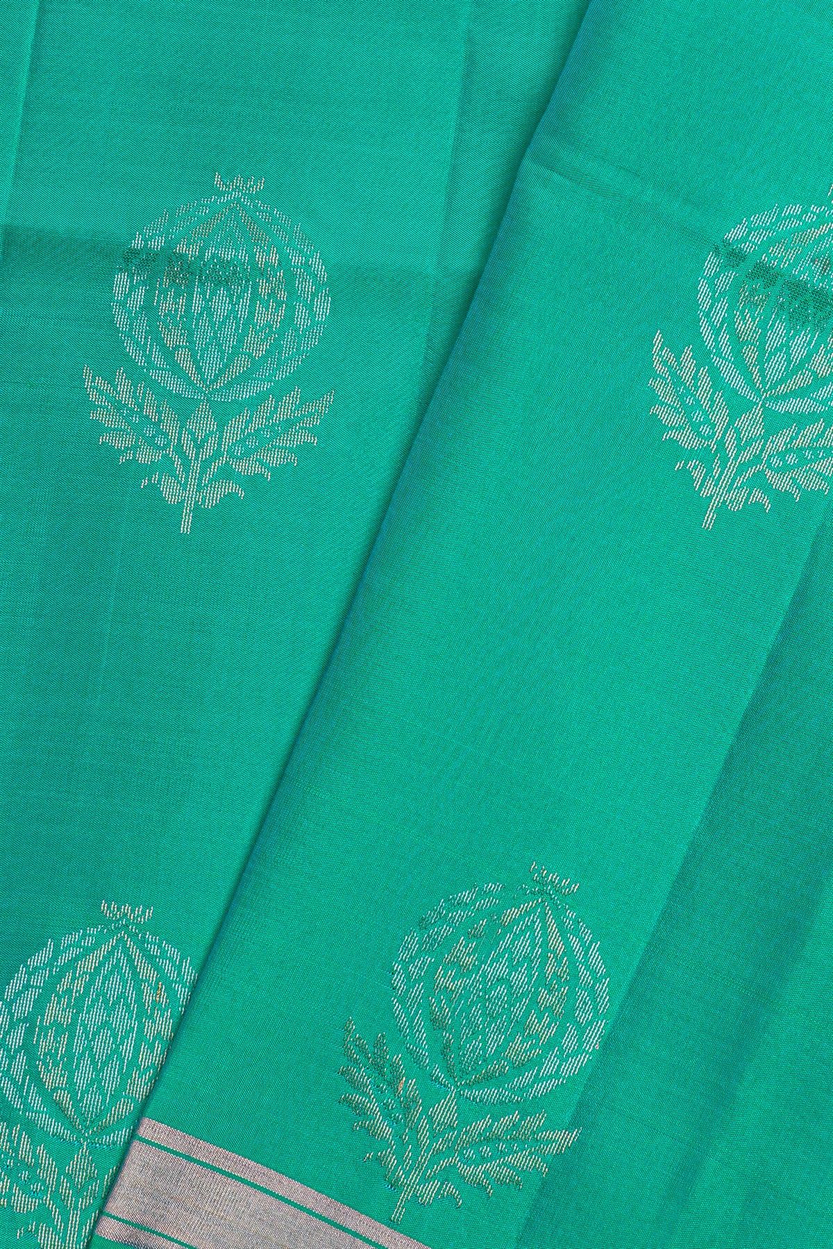 Coimbatore Soft Silk Sea Green Saree
