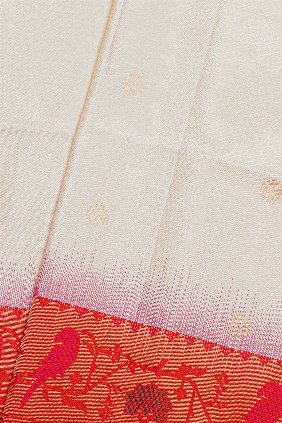 Coimbatore Soft Silk Off White Saree