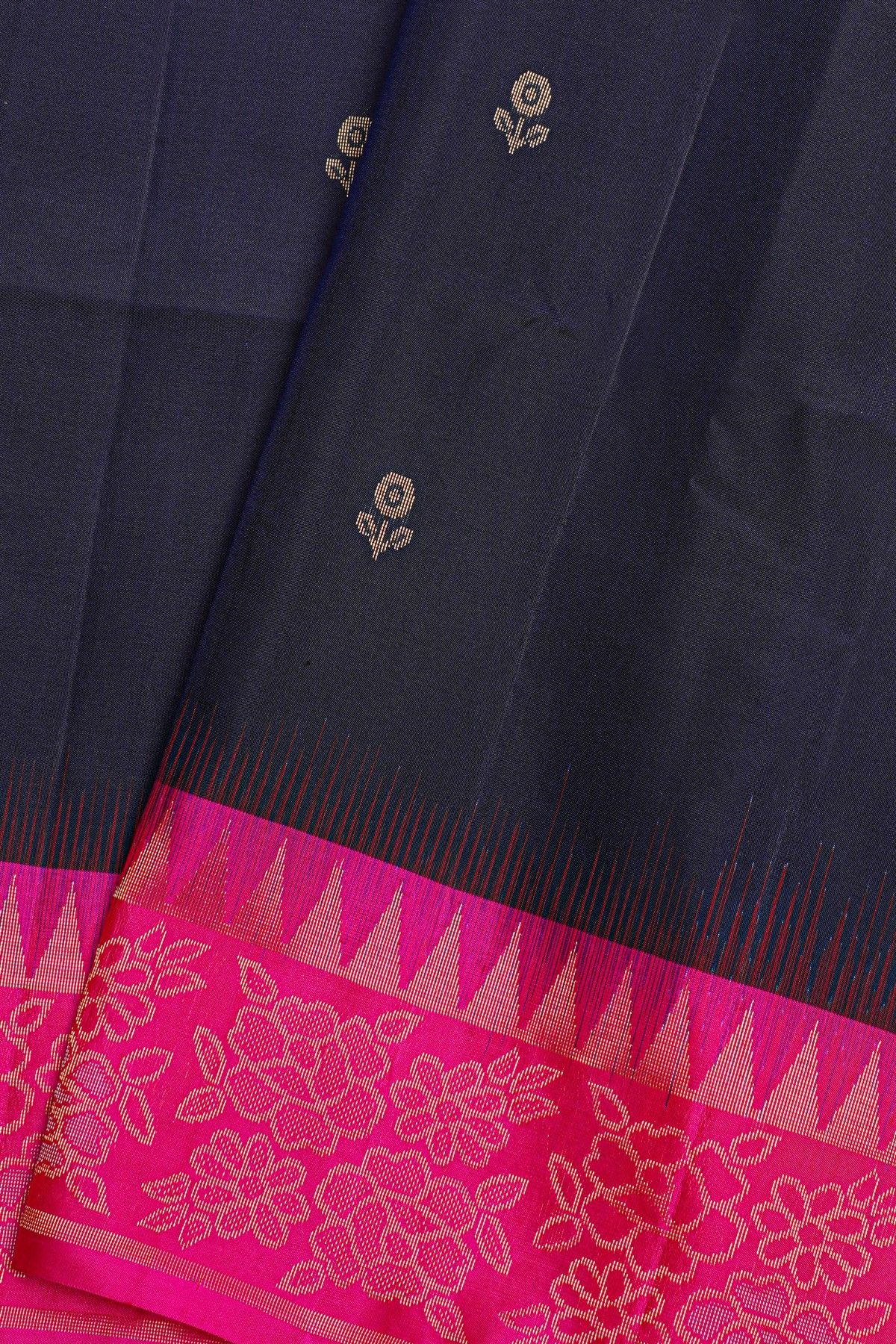 Coimbatore Soft Silk Navy Blue Saree