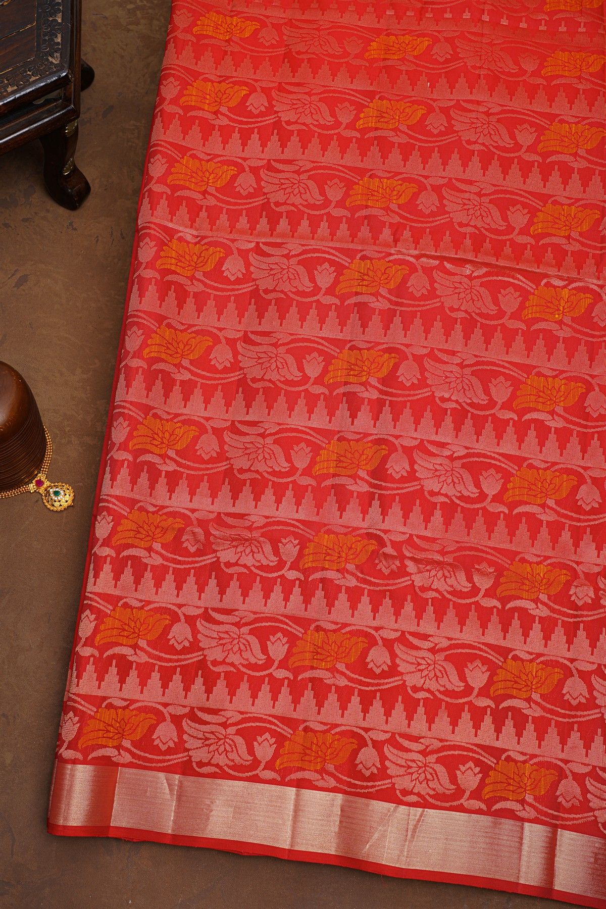 Coimbatore Soft Silk Red Saree