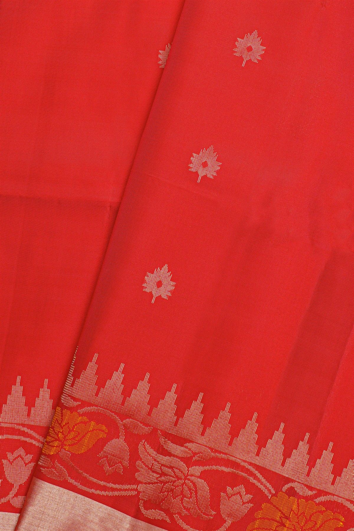 Coimbatore Soft Silk Red Saree