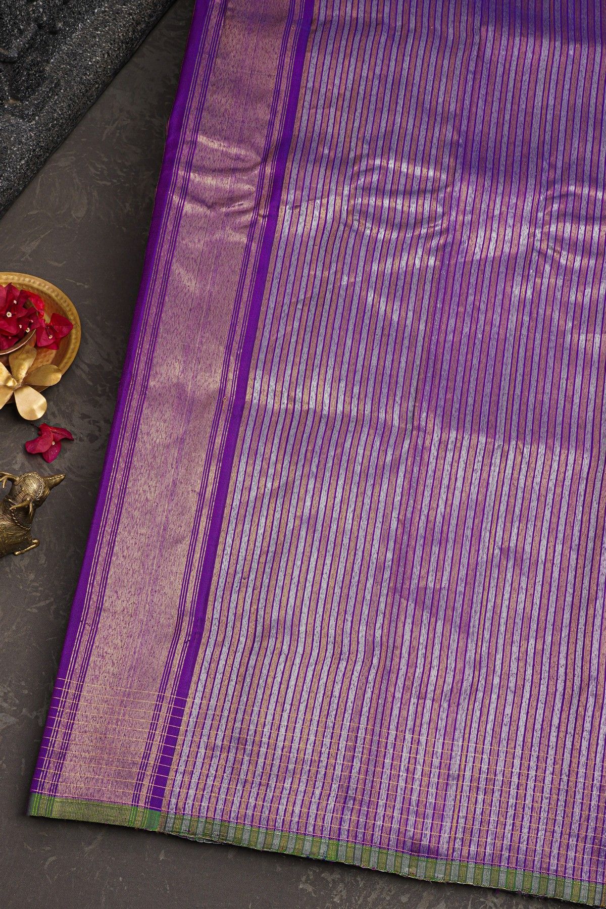Gadwal Silk Purple Saree