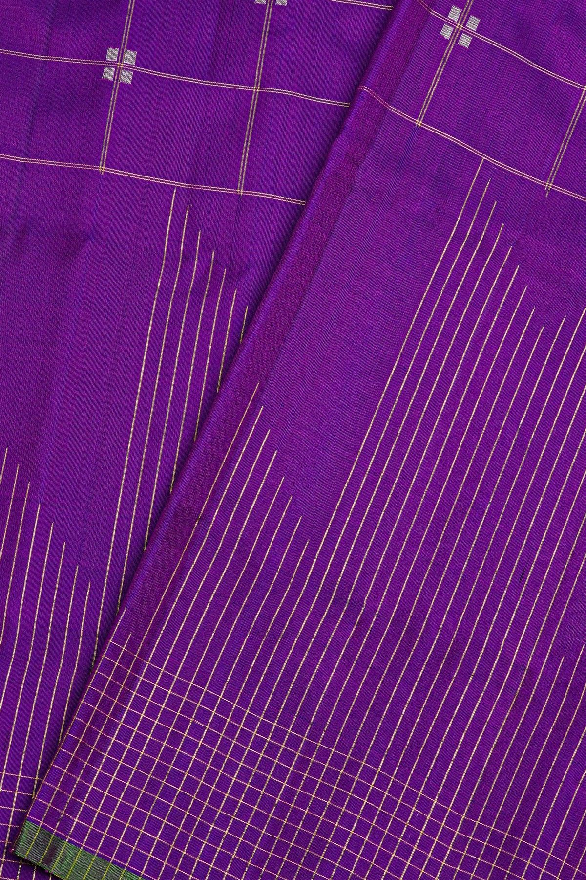 Gadwal Silk Purple Saree