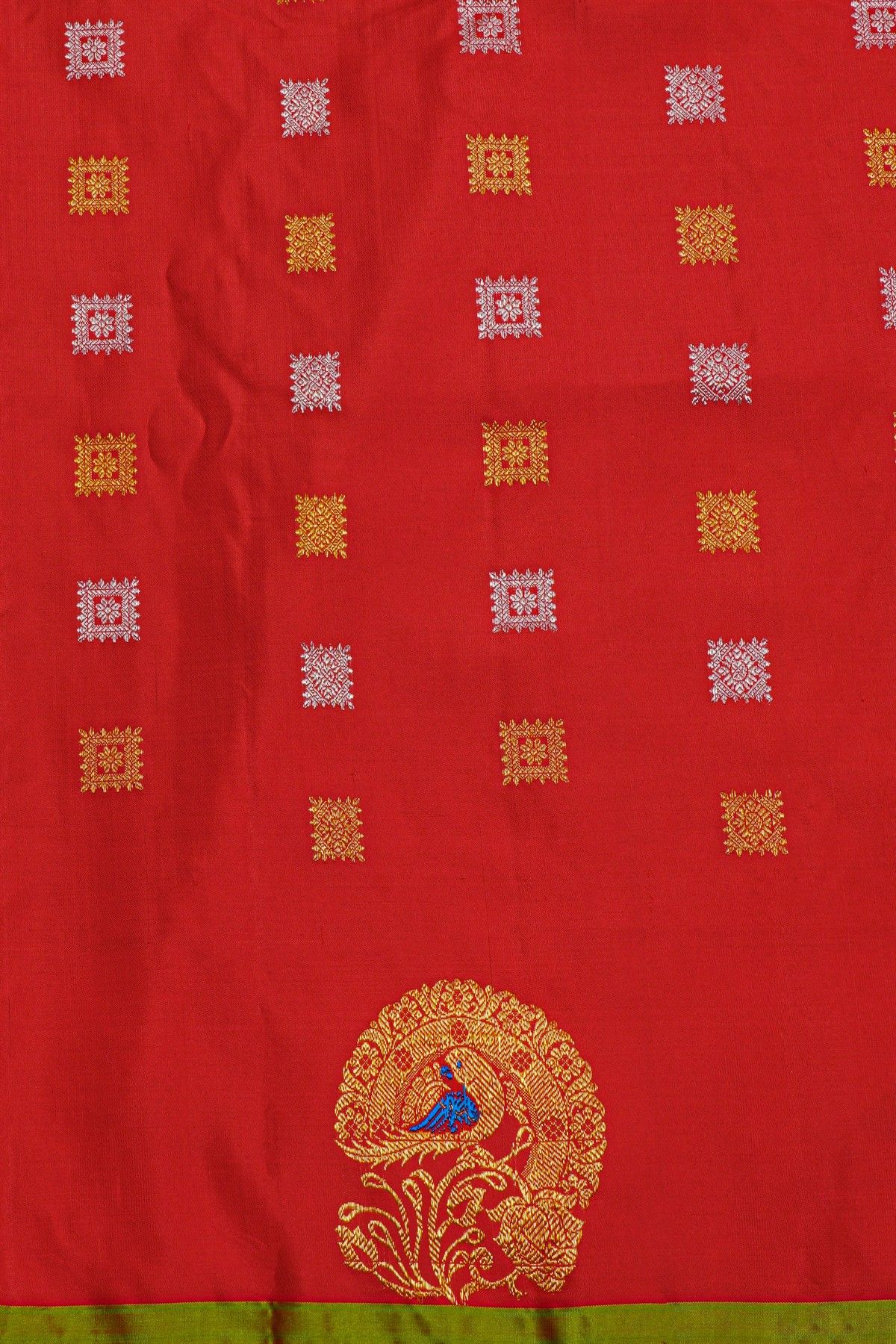 Gadwal Silk Violet Saree