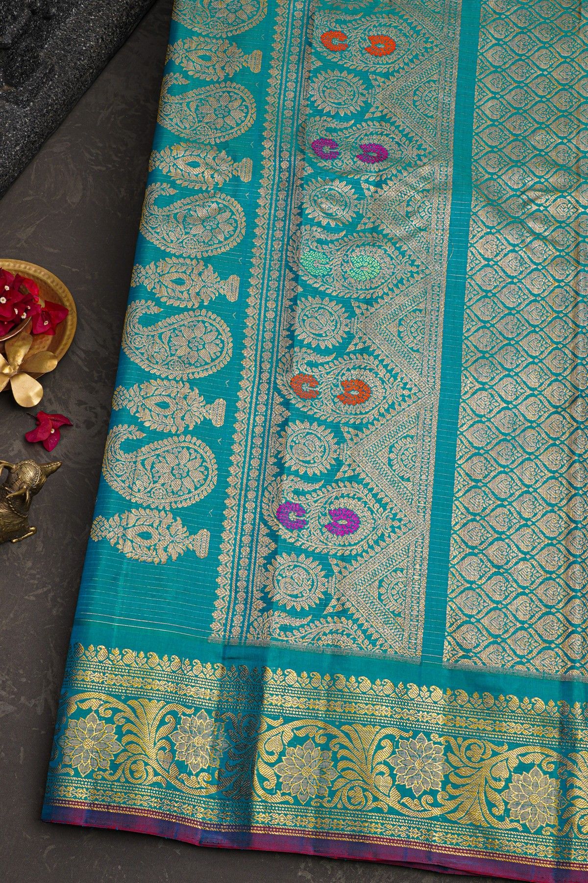 Gadwal Silk Pink Saree