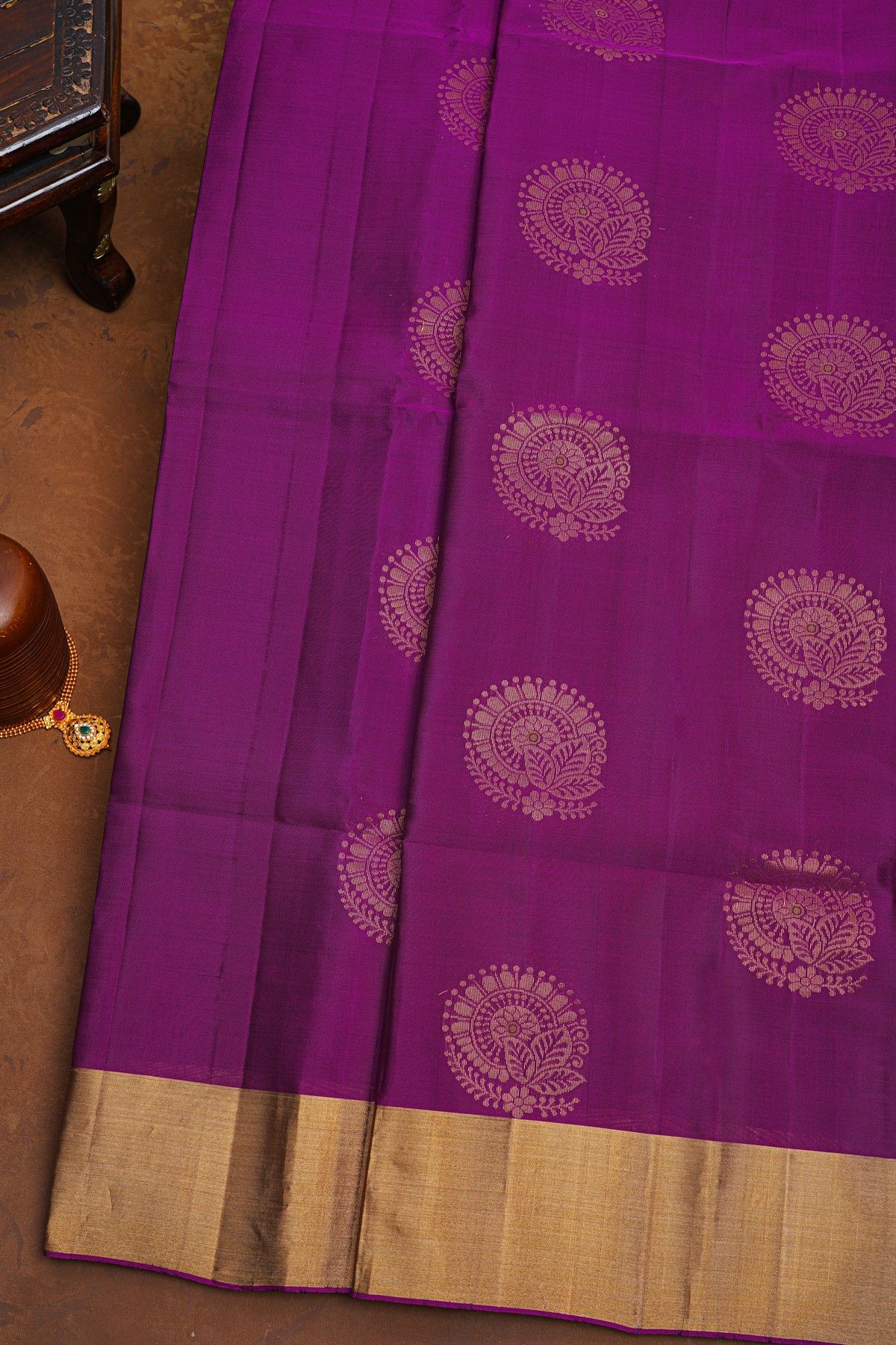 Coimbatore Soft Silk Purple Saree