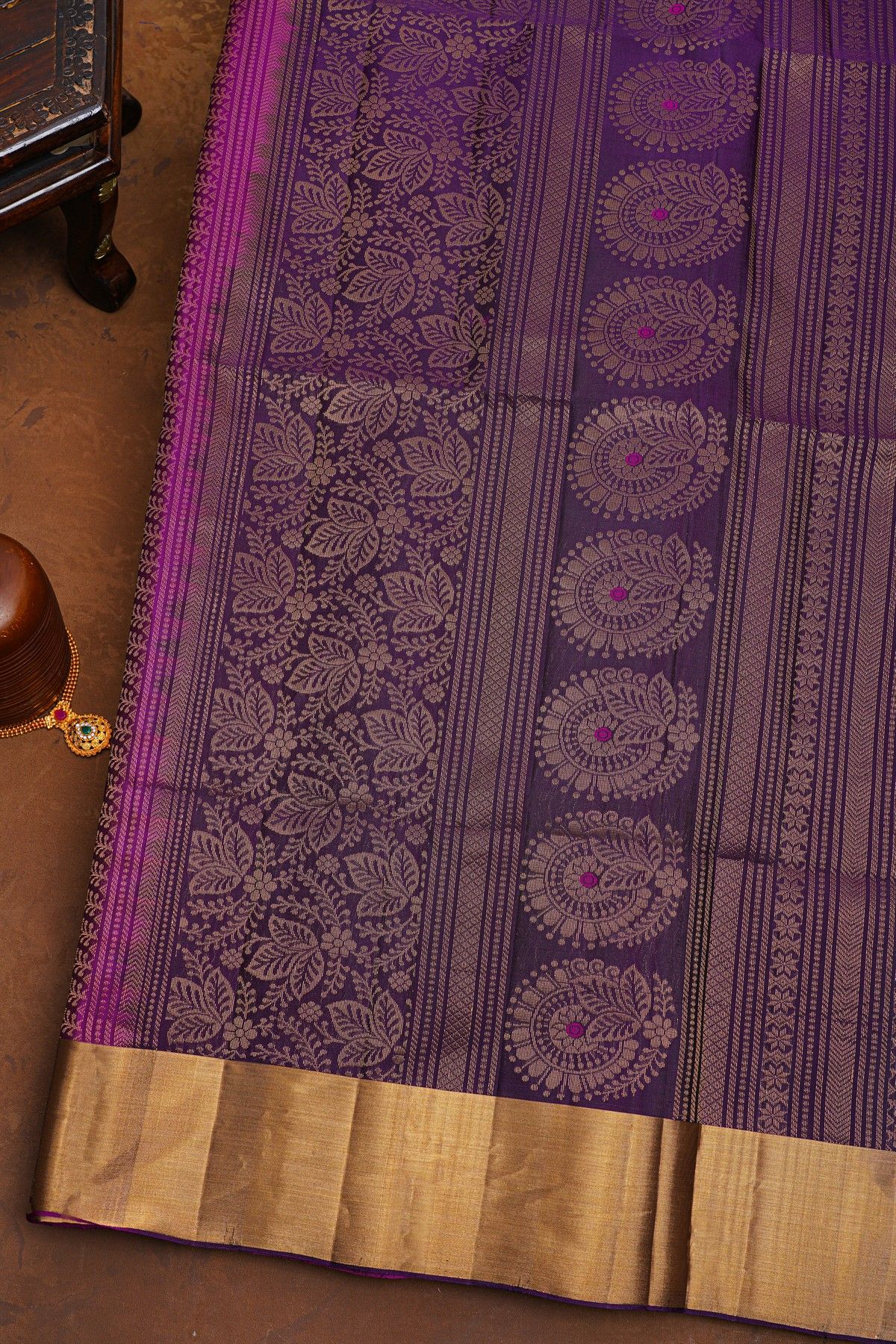 Coimbatore Soft Silk Purple Saree