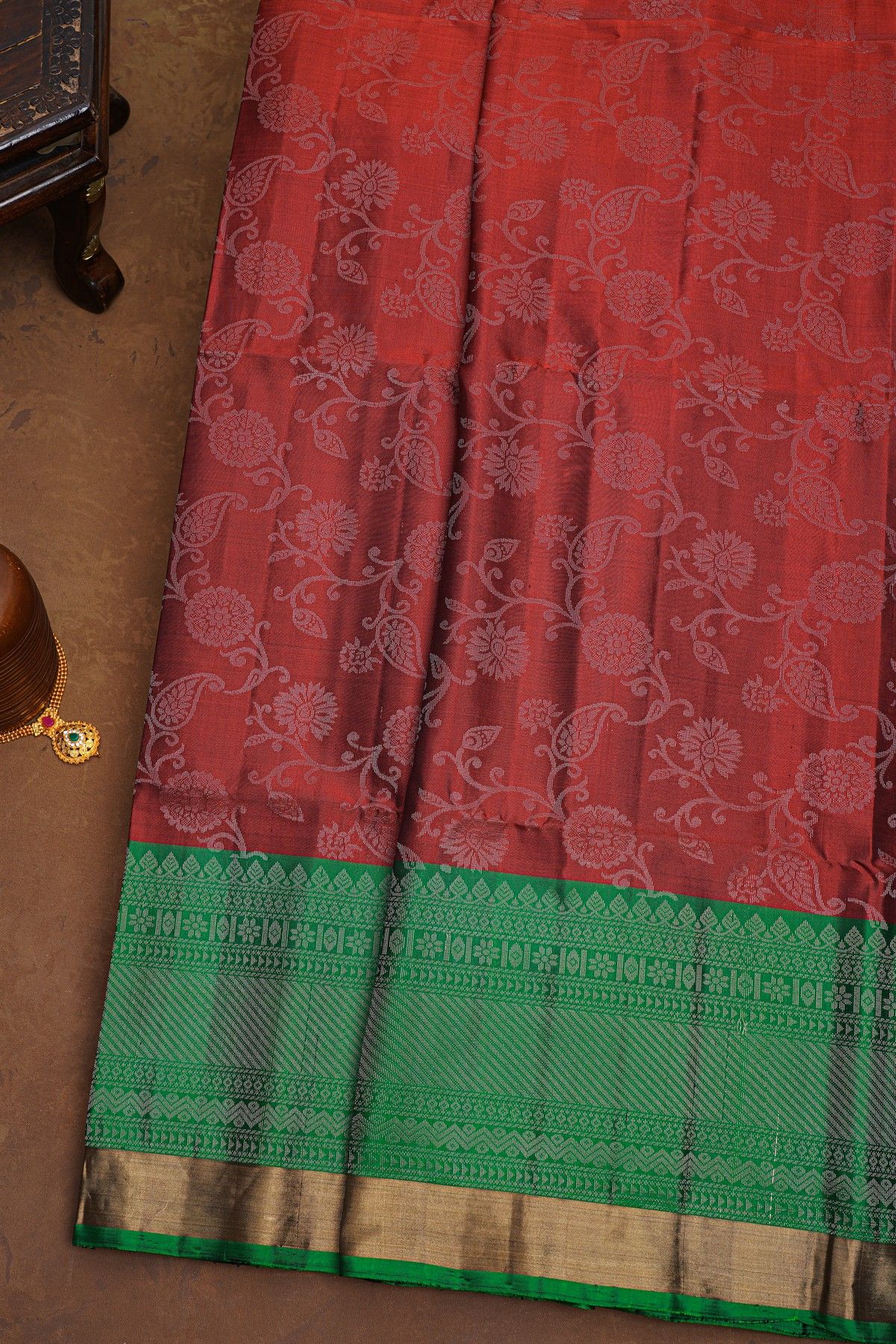 Coimbatore Soft Silk Maroon Saree