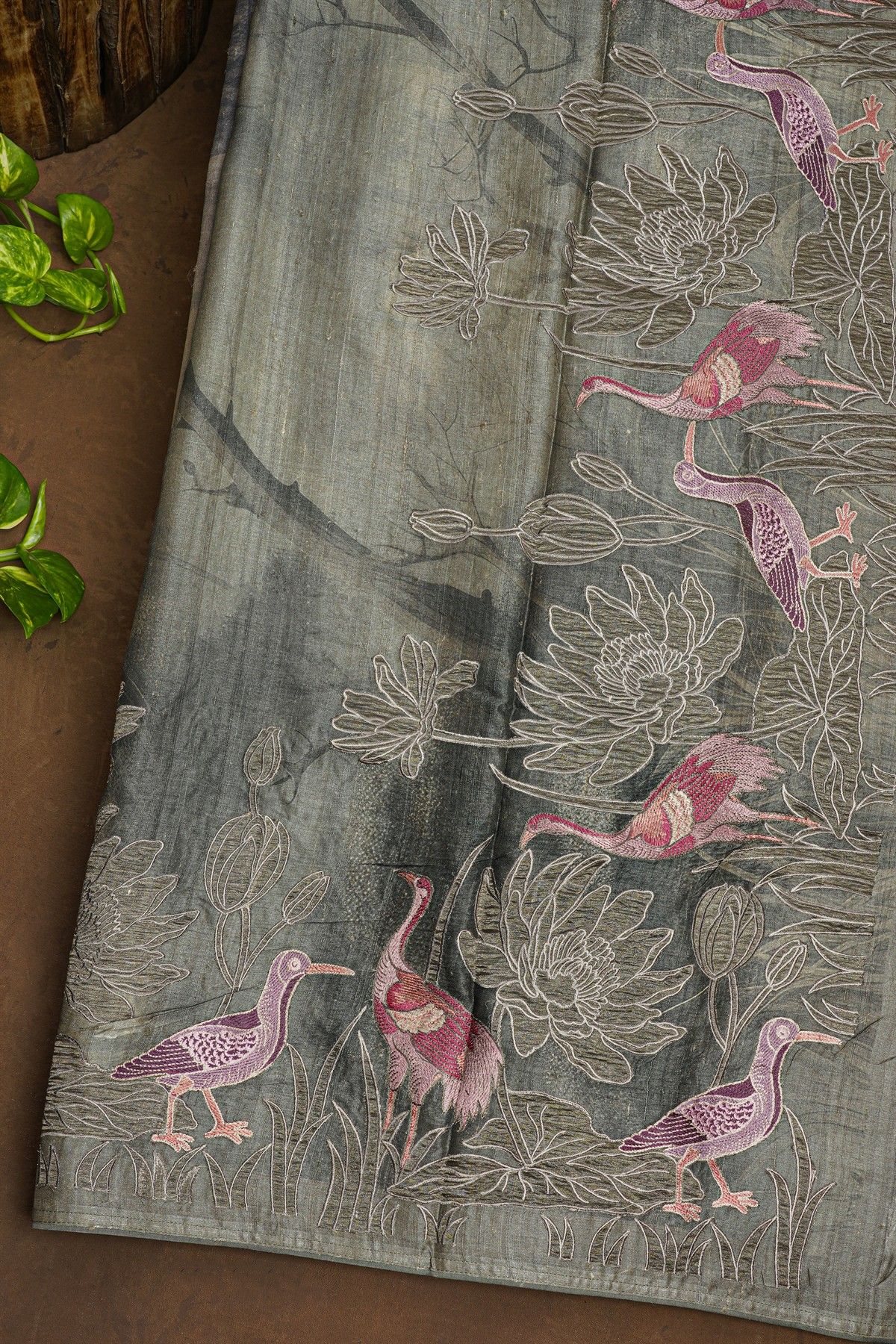 Fancy Organza Multi colour Saree