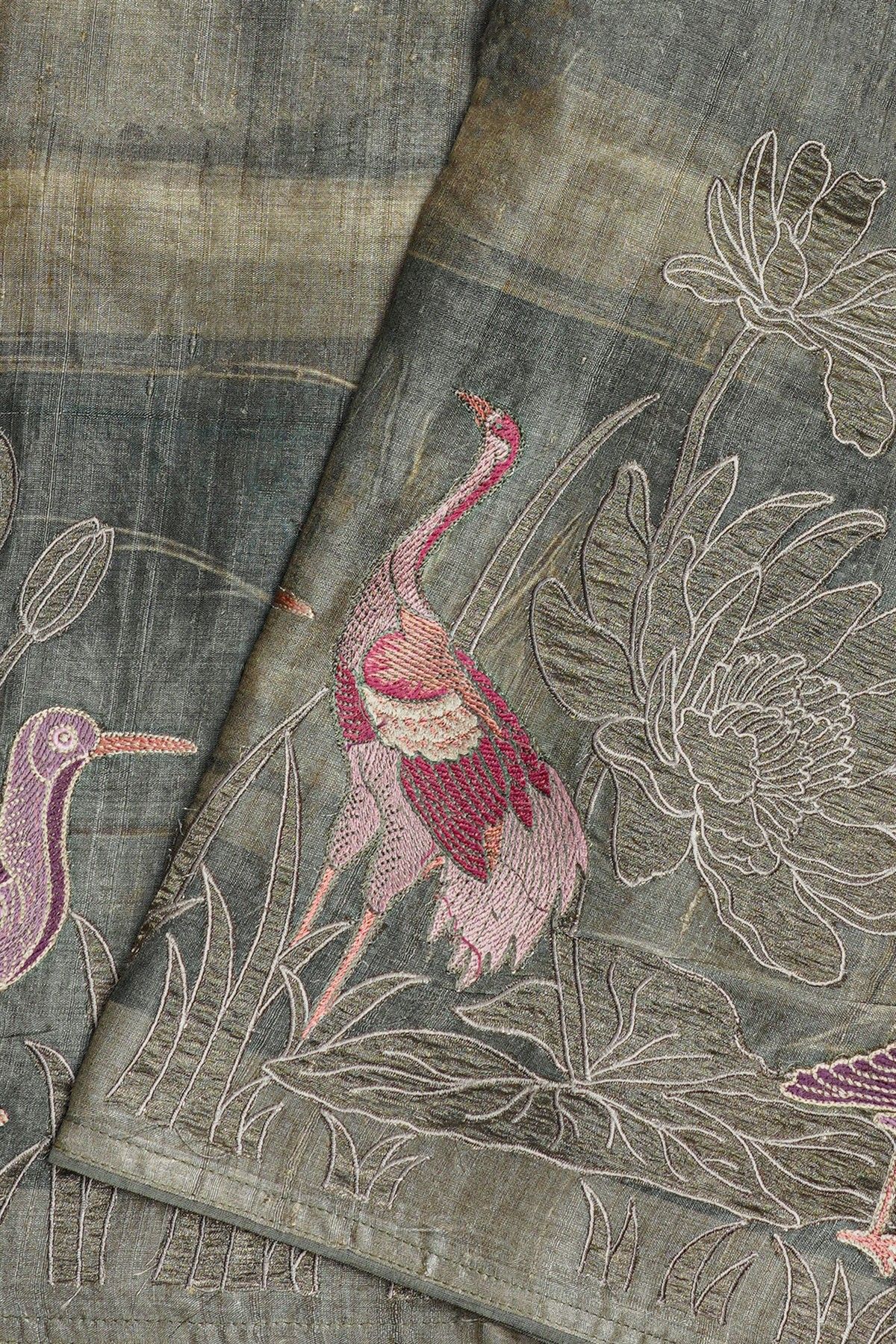 Fancy Organza Multi colour Saree