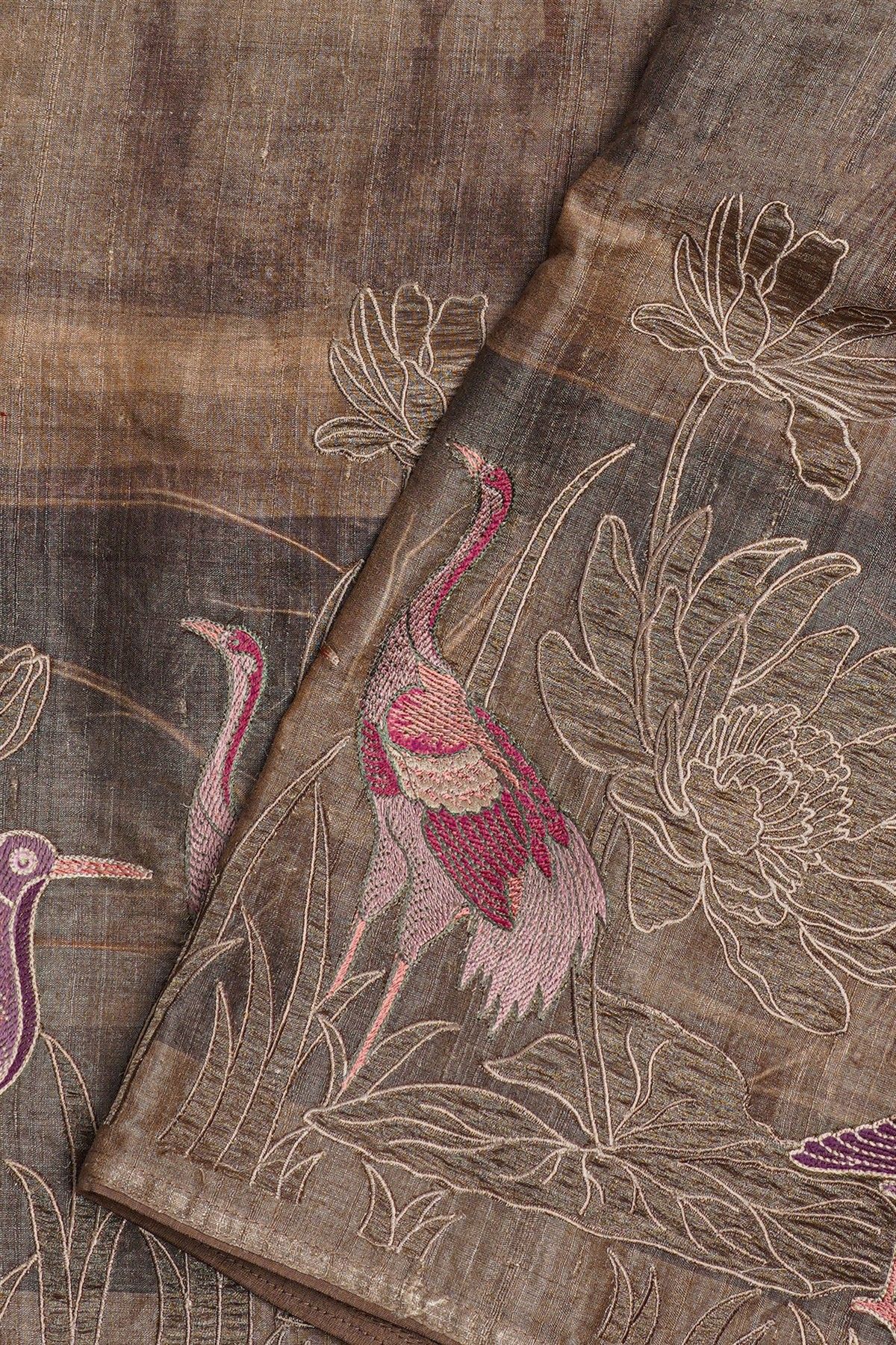 Fancy Organza Multi Colour Saree