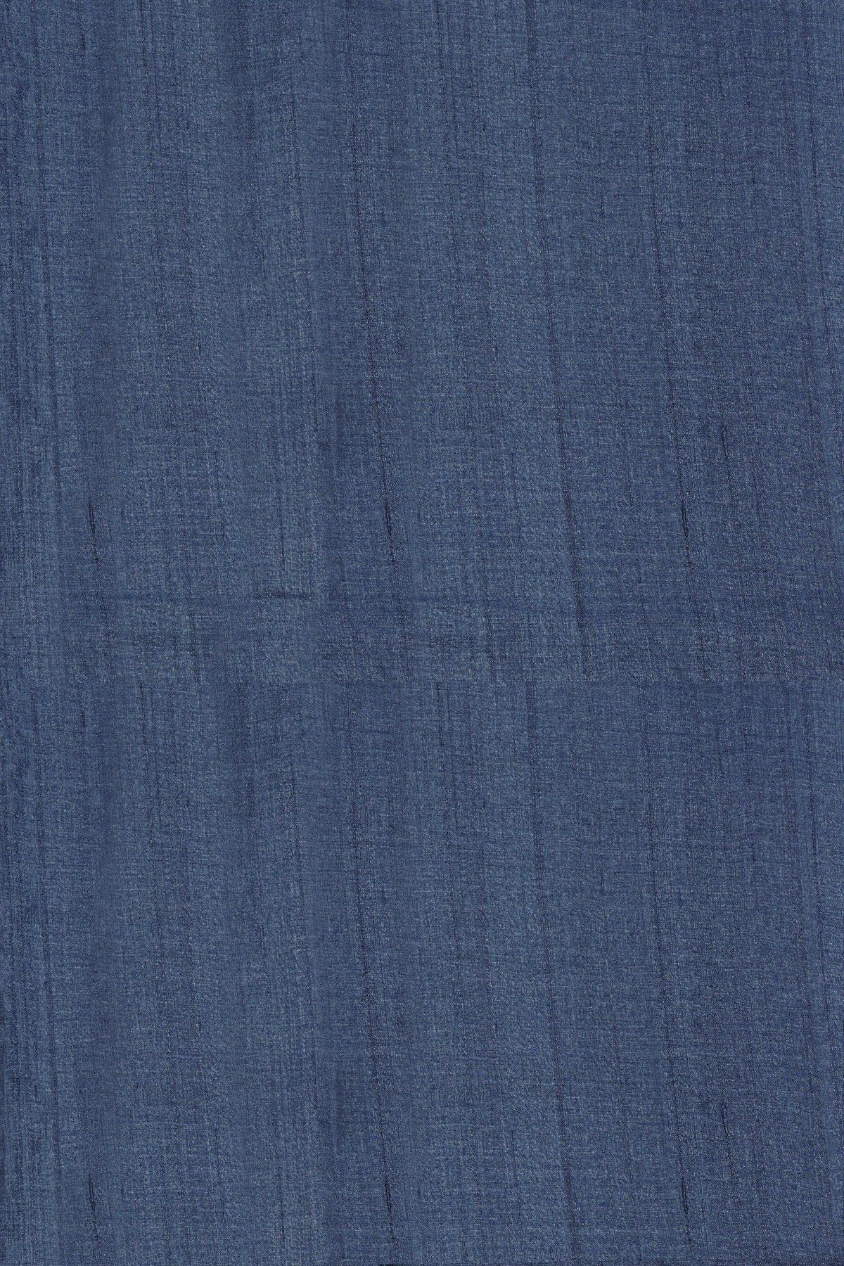 Fancy Organza Navy Blue Saree