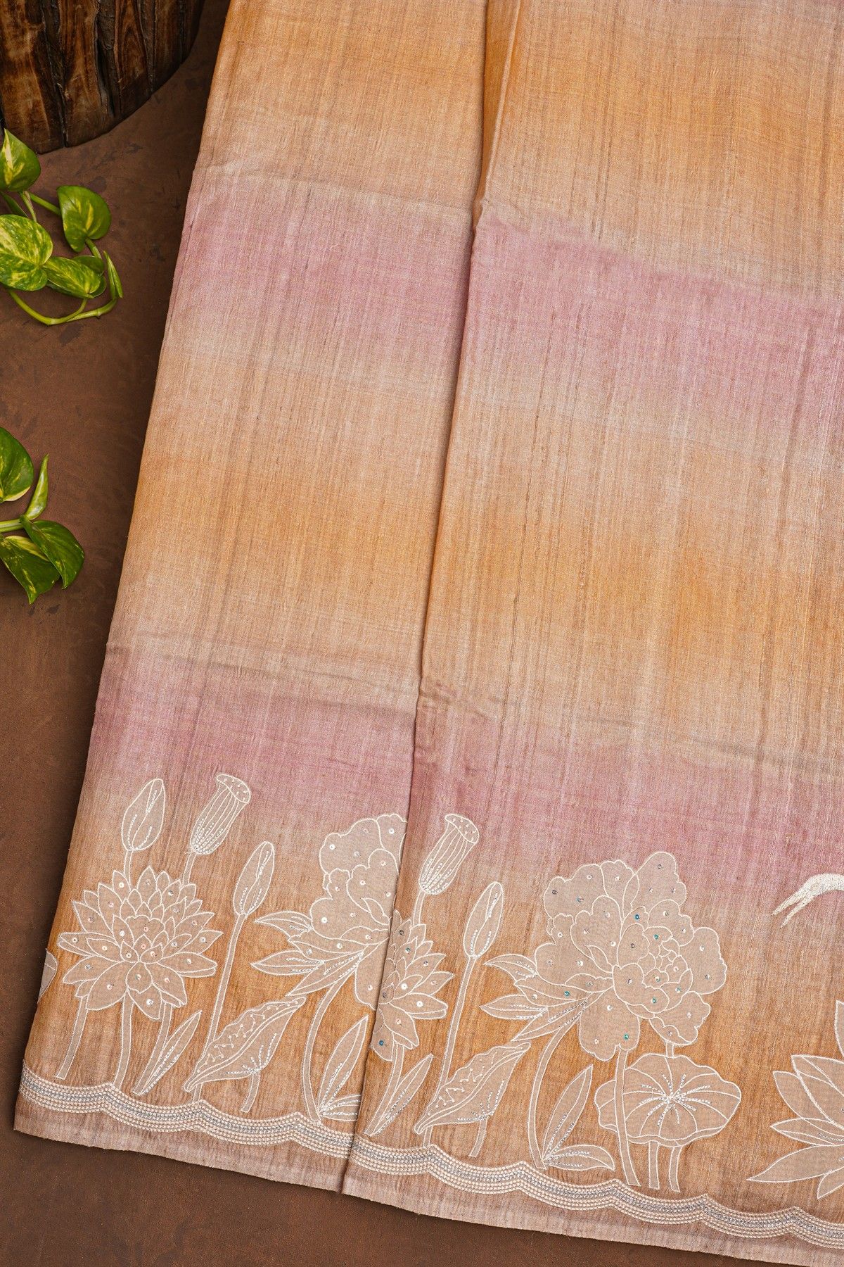Fancy Tussar Multi Colour Saree