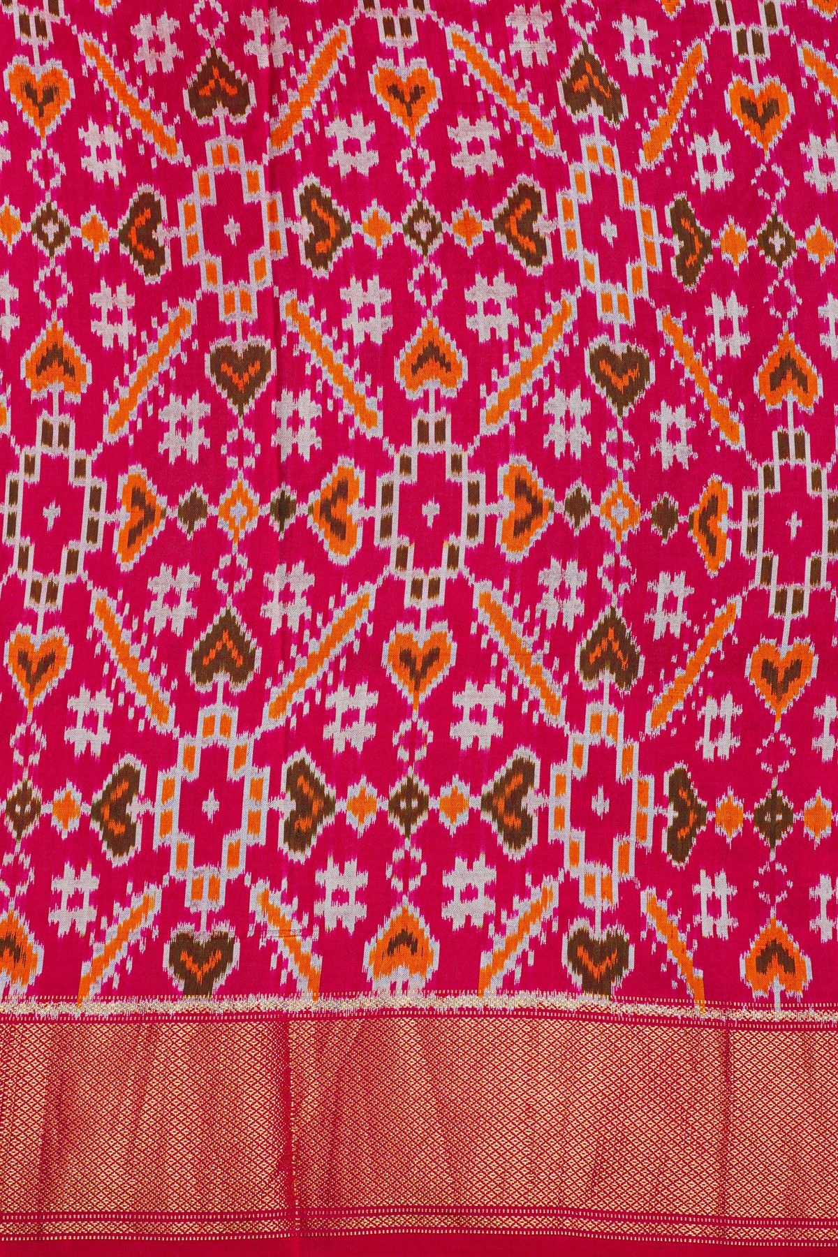 Fusion Silk Bottle Green Saree